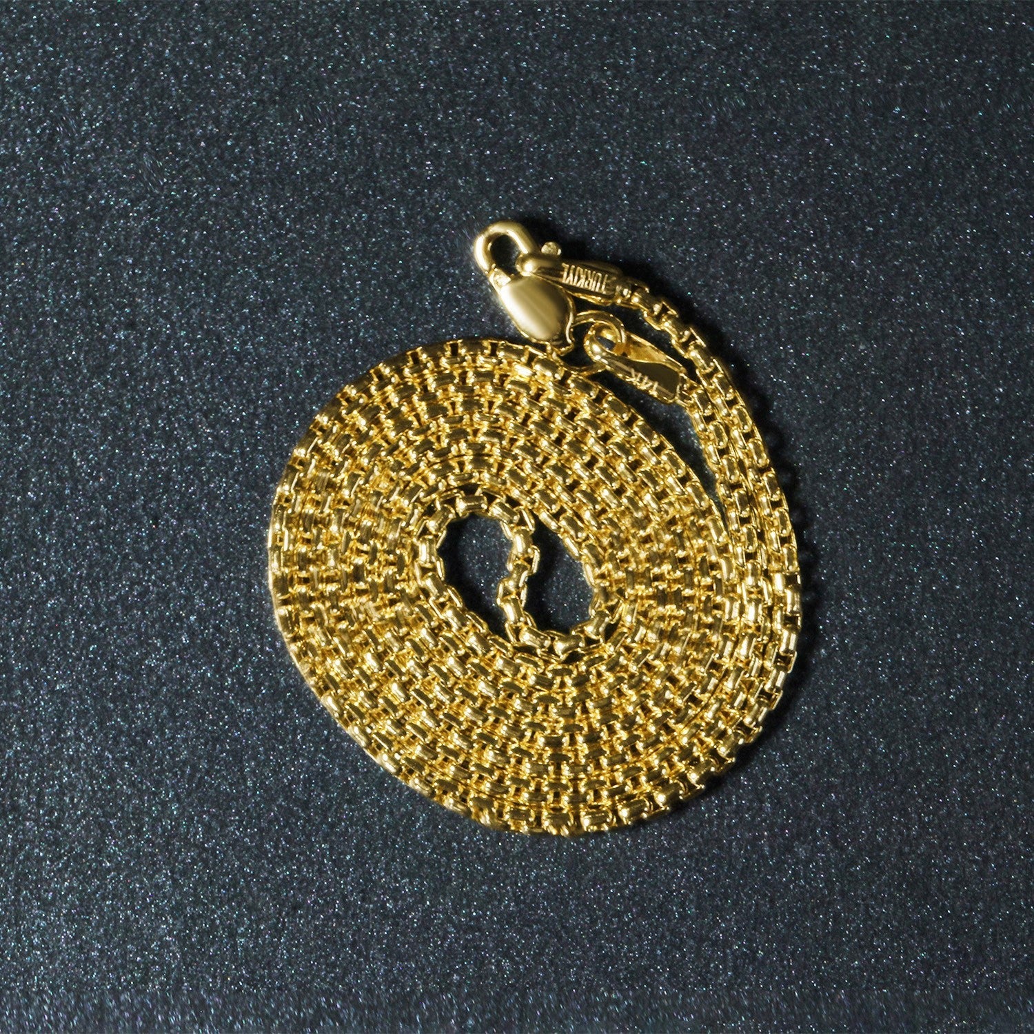 14k Yellow Gold Round Box Chain 1.7mm on sale at MyriadMart