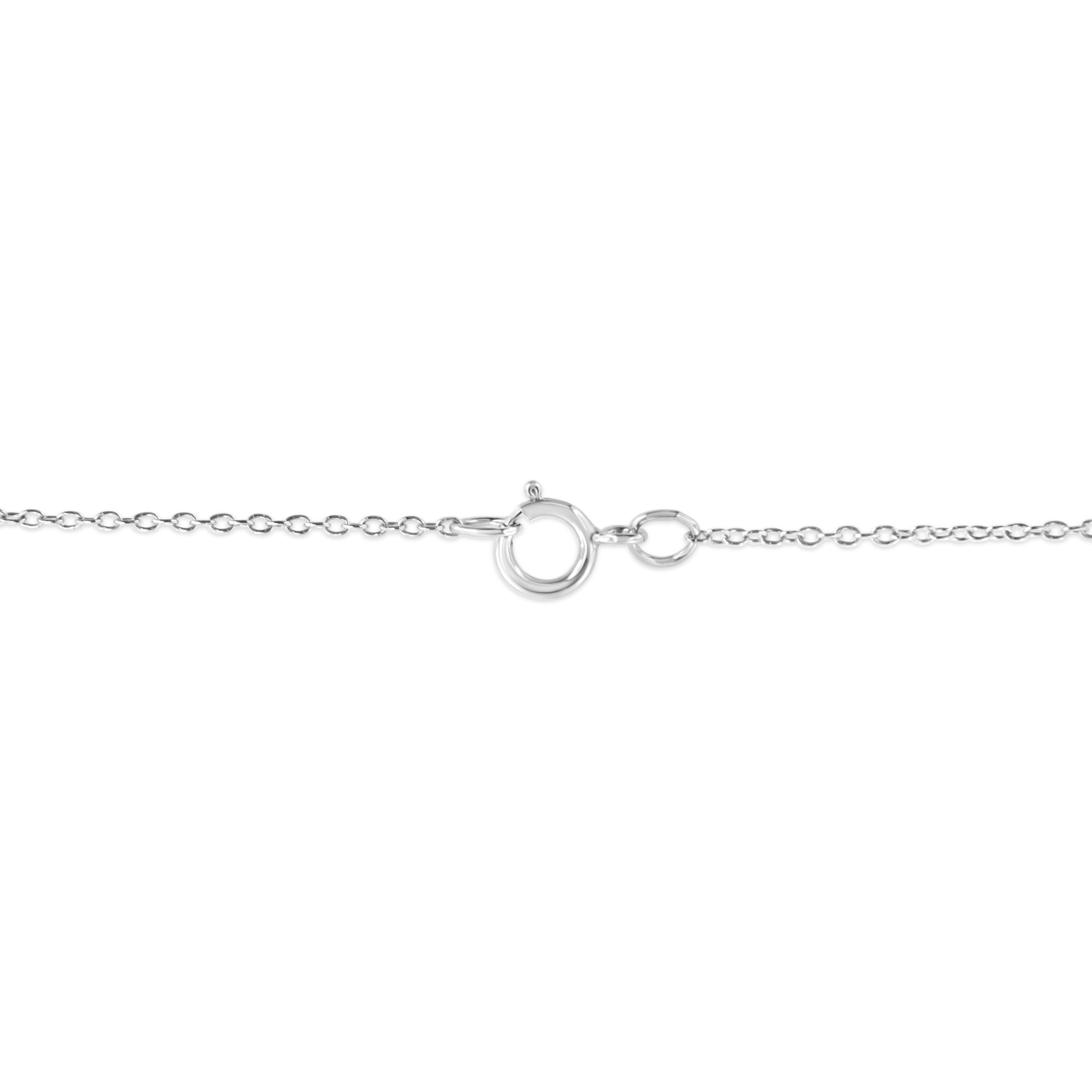 .925 Sterling Silver Pave-Set Diamond Accent Angel Wing 18" Double Heart Pendant Necklace I-J Color, I1-I2 Clarity on sale at MyriadMart