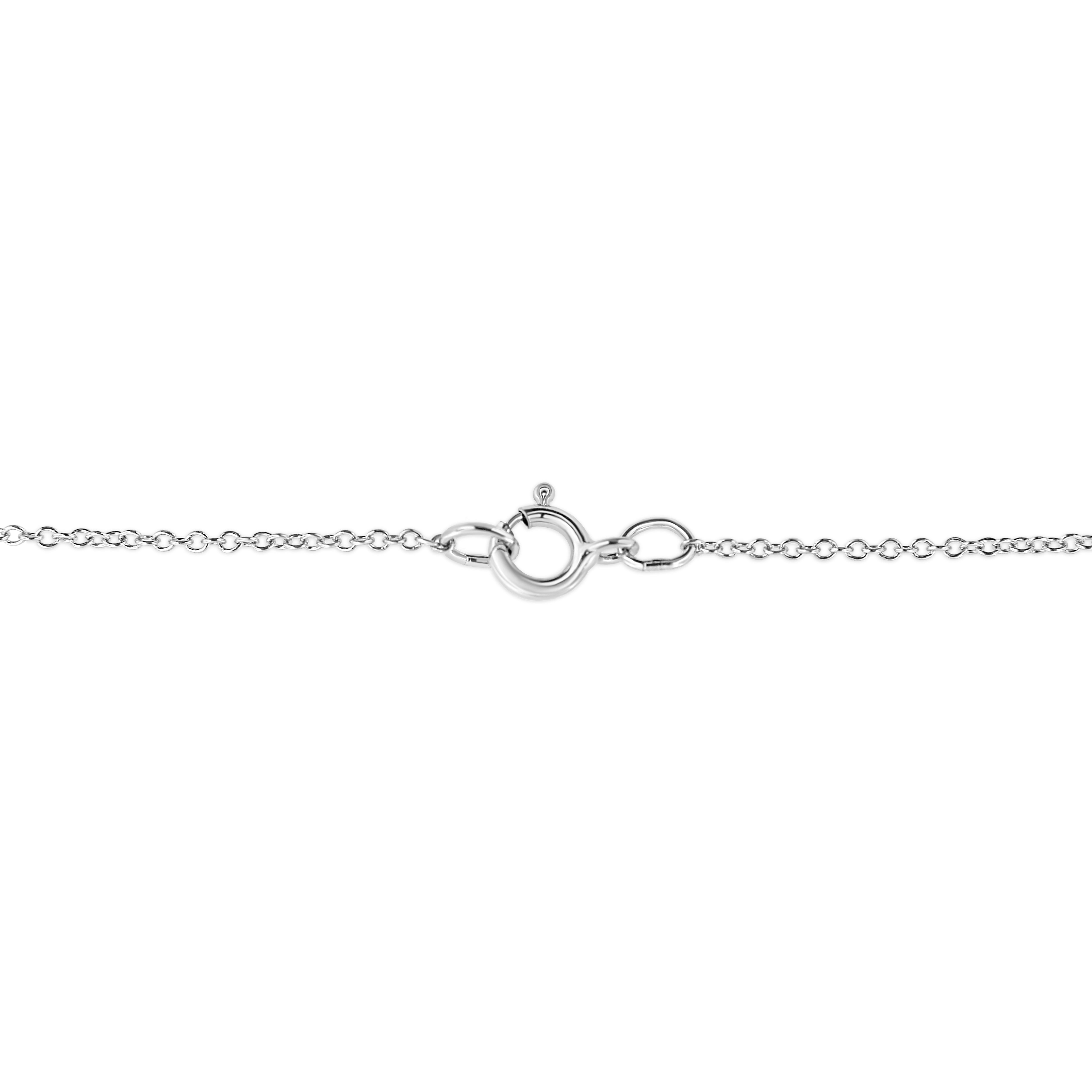 .925 Sterling Silver Pave-Set Diamond Accent Kite Shape 18" Pendant Necklace I-J Color, I1-I2 Clarity on sale at MyriadMart