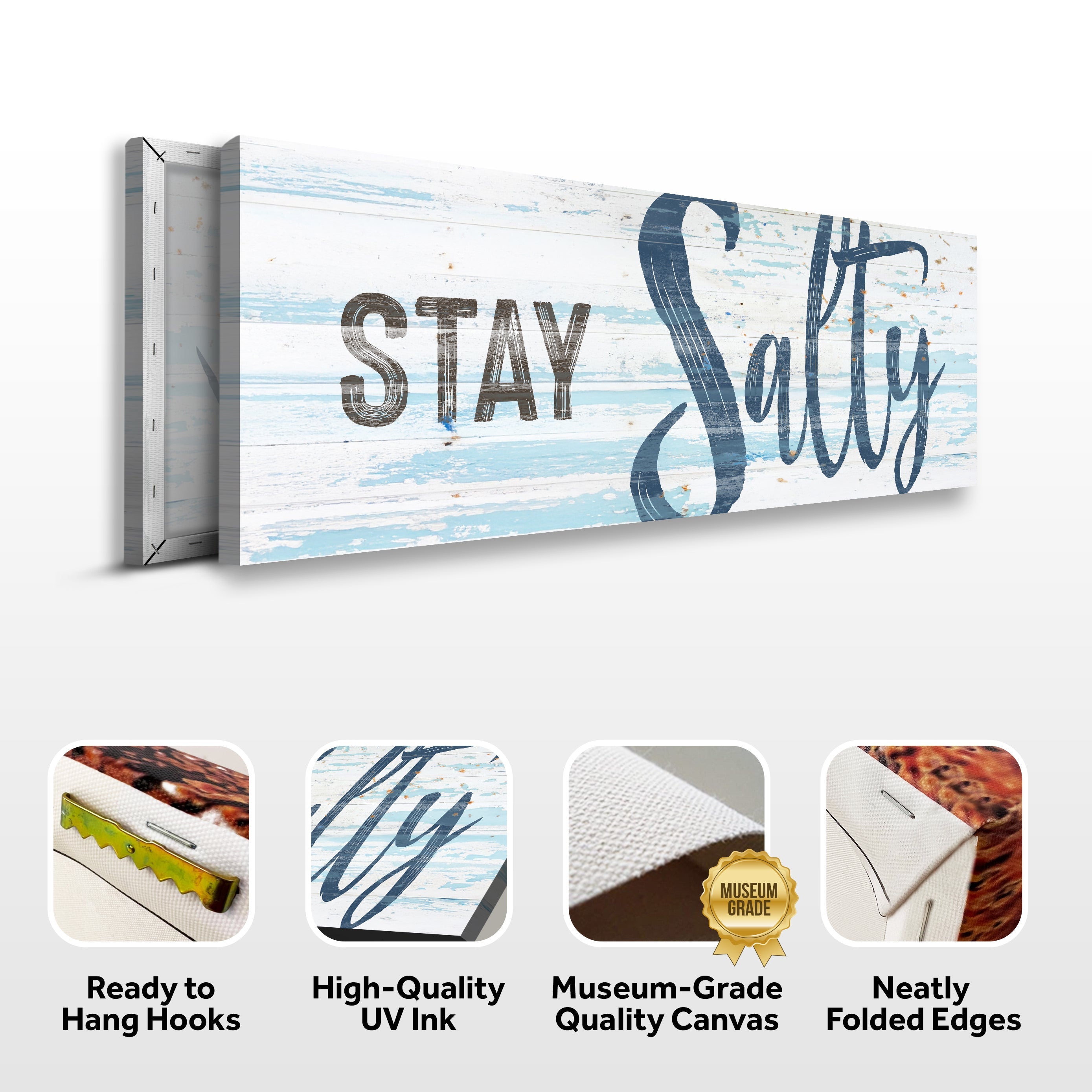Stay Salty Coastal Sign IX on sale at MyriadMart