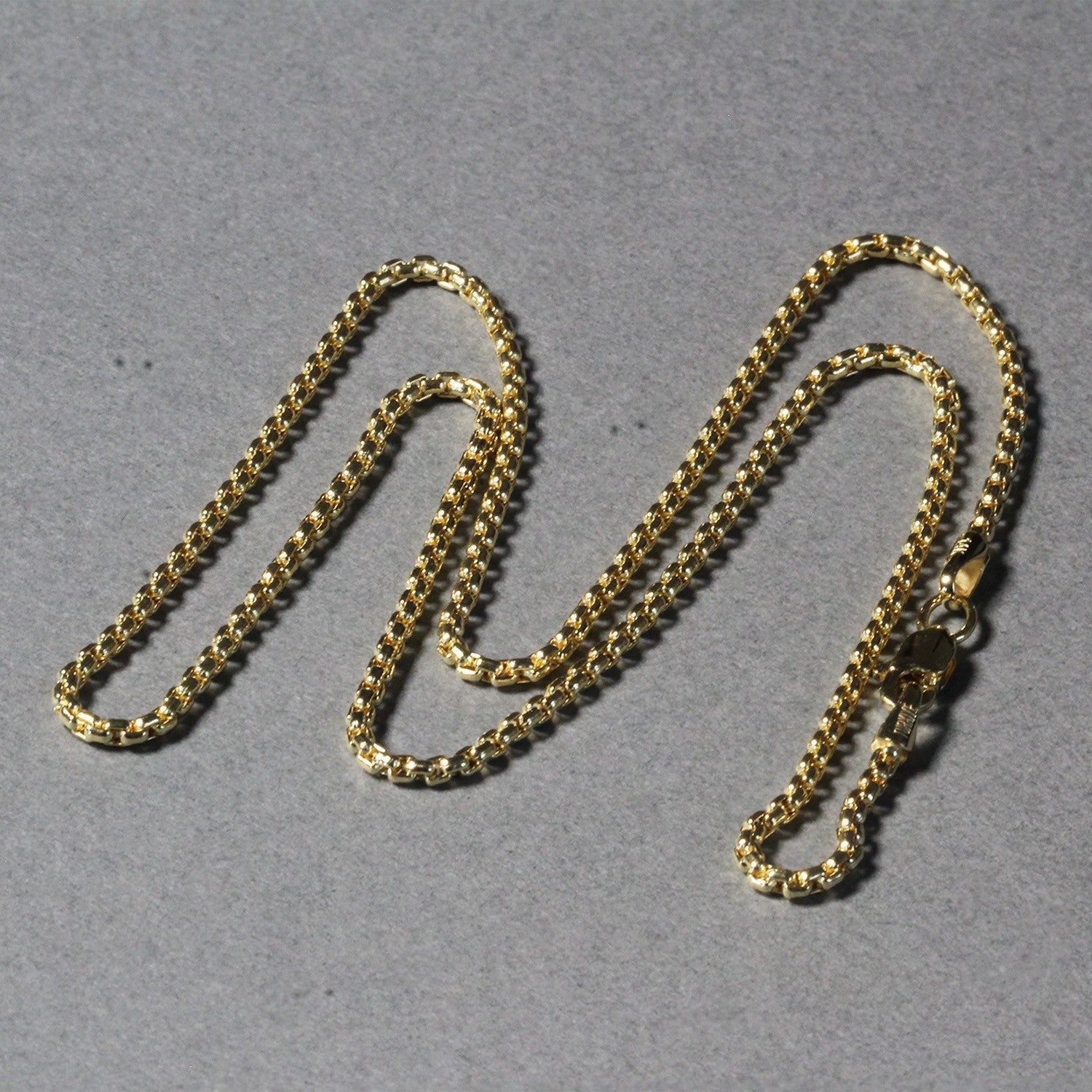 14k Yellow Gold Round Box Chain 1.7mm on sale at MyriadMart