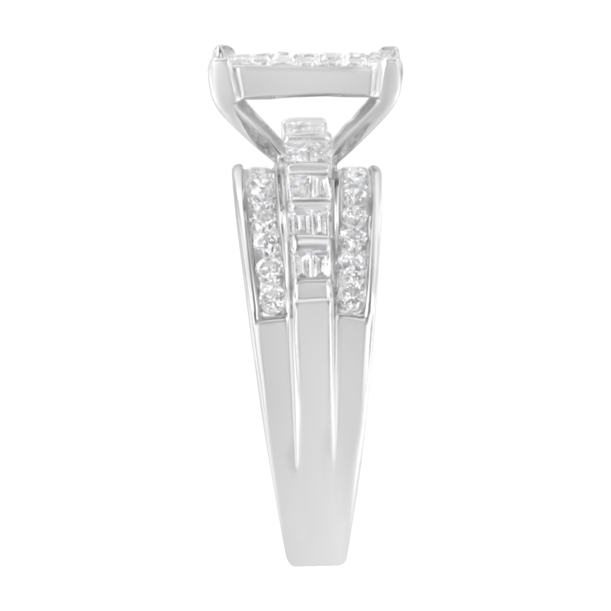 10KT White Gold Diamond Composite Ring 1 cttw, H-I Color, SI2-I1 Clarity on sale at MyriadMart