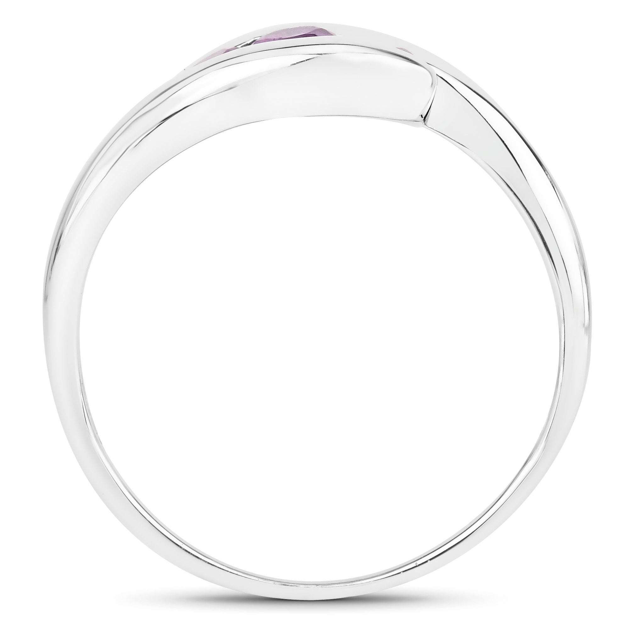 0.54 Carat Genuine Amethyst .925 Sterling Silver Ring on sale at MyriadMart