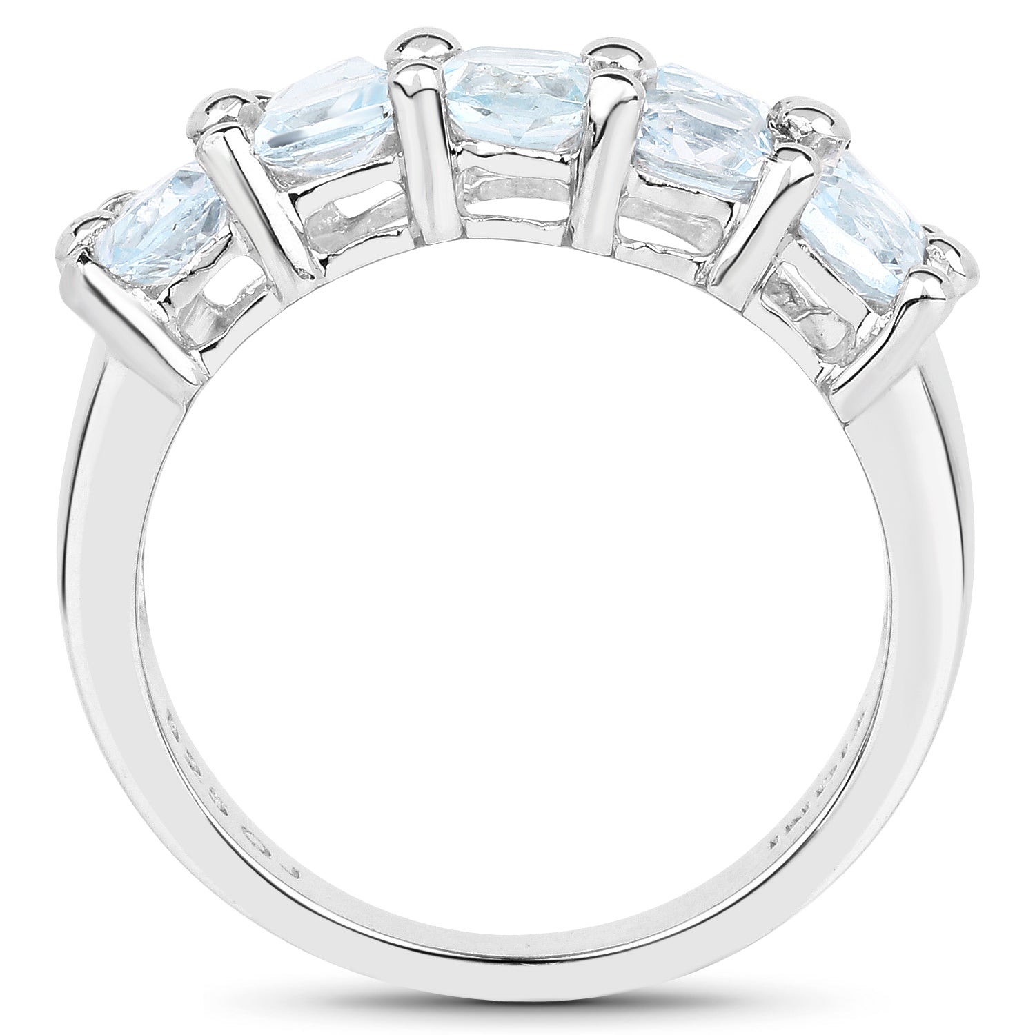 3.60 Carat Genuine Blue Topaz .925 Sterling Silver Ring on sale at MyriadMart