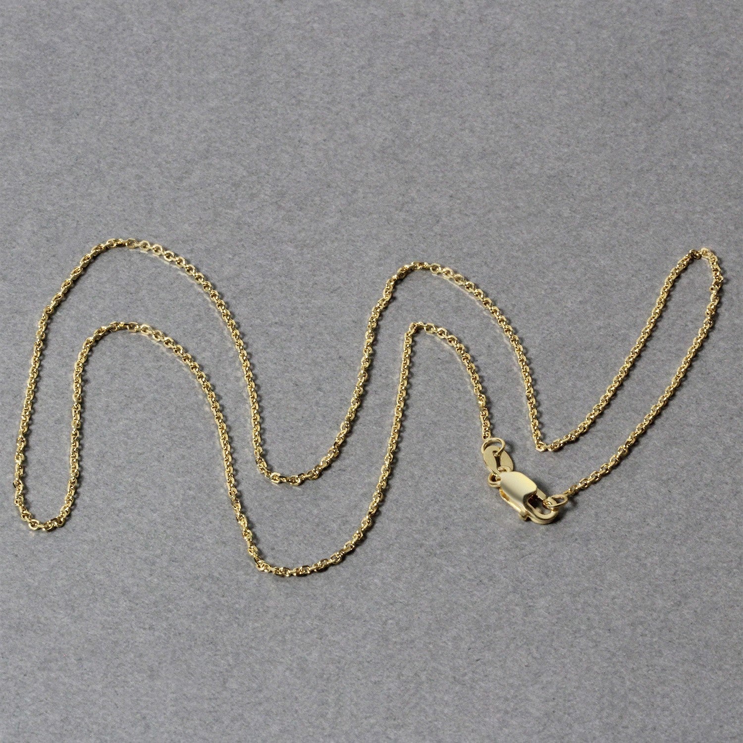 10k Yellow Gold Diamond Cut Cable Link Chain 1.10 mm on sale at MyriadMart