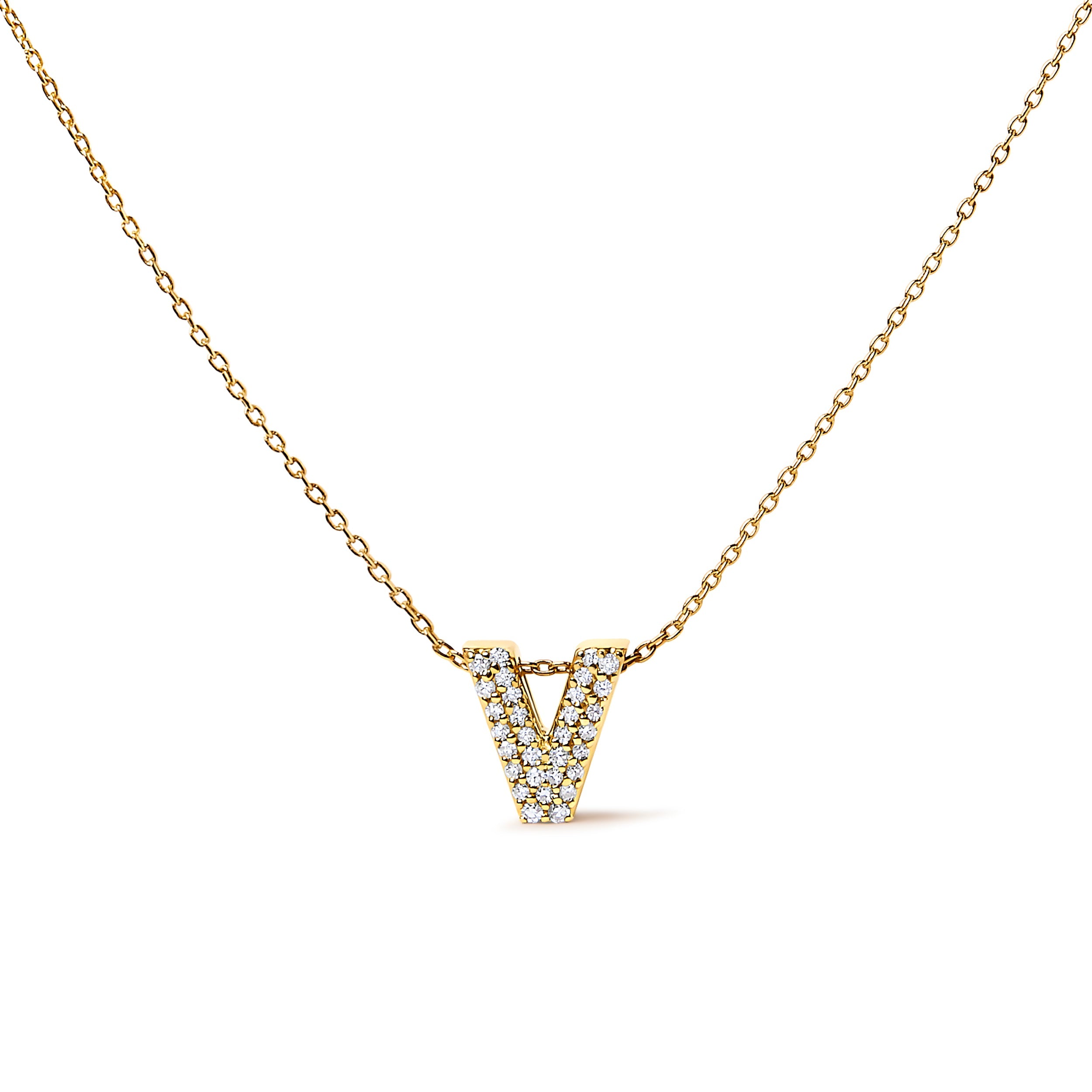 10K White Gold Diamond Accent "A" Initial Bubble Pendant Necklace on sale at MyriadMart