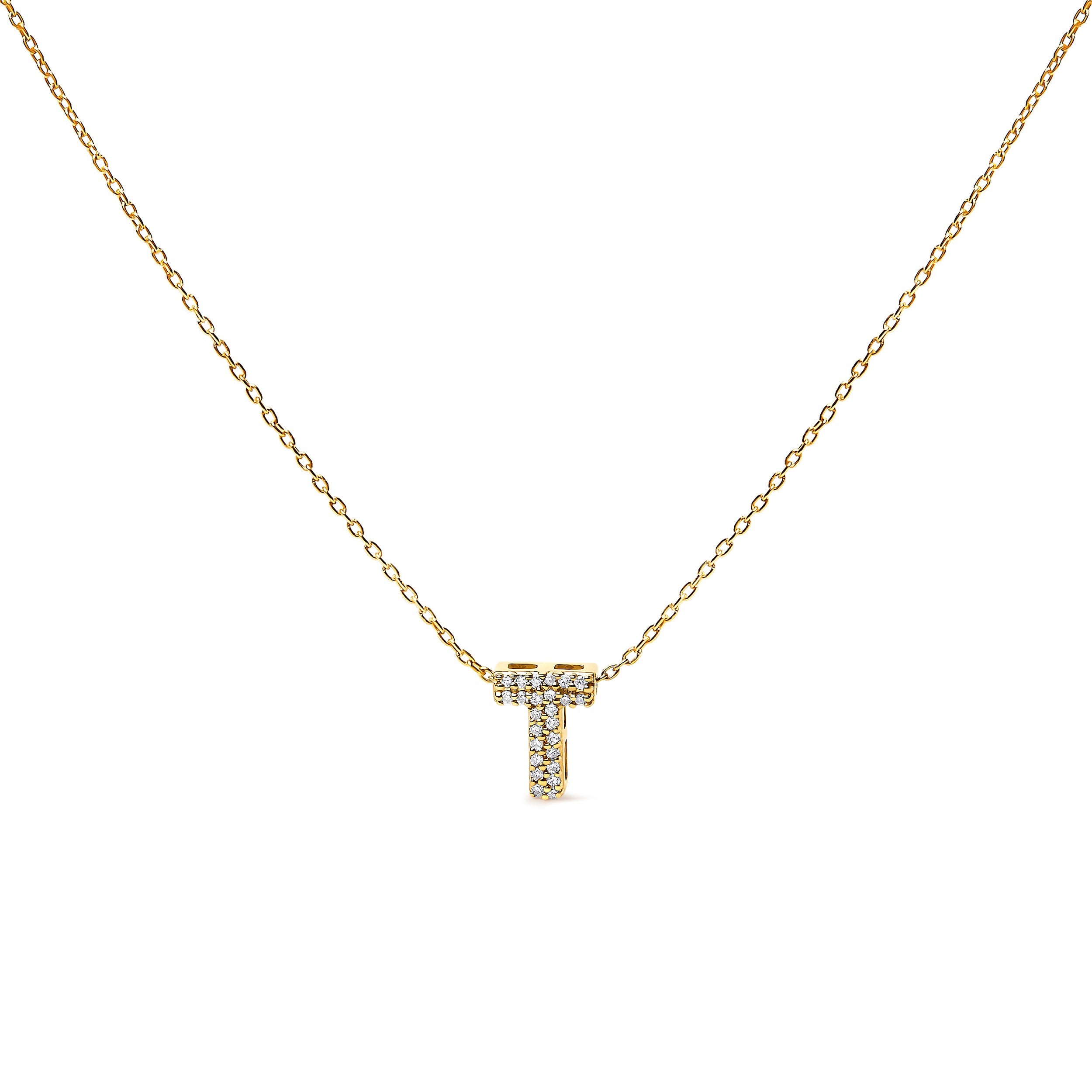 10K White Gold Diamond Accent "A" Initial Bubble Pendant Necklace on sale at MyriadMart