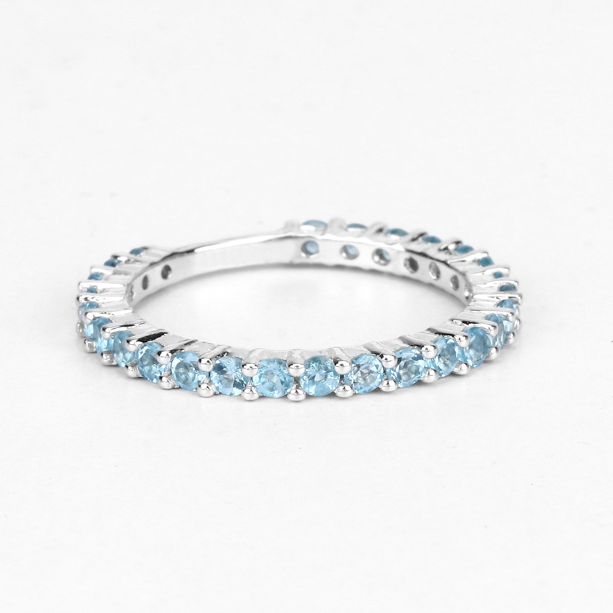 0.94 Carat Genuine Swiss Blue Topaz .925 Sterling Silver Ring on sale at MyriadMart