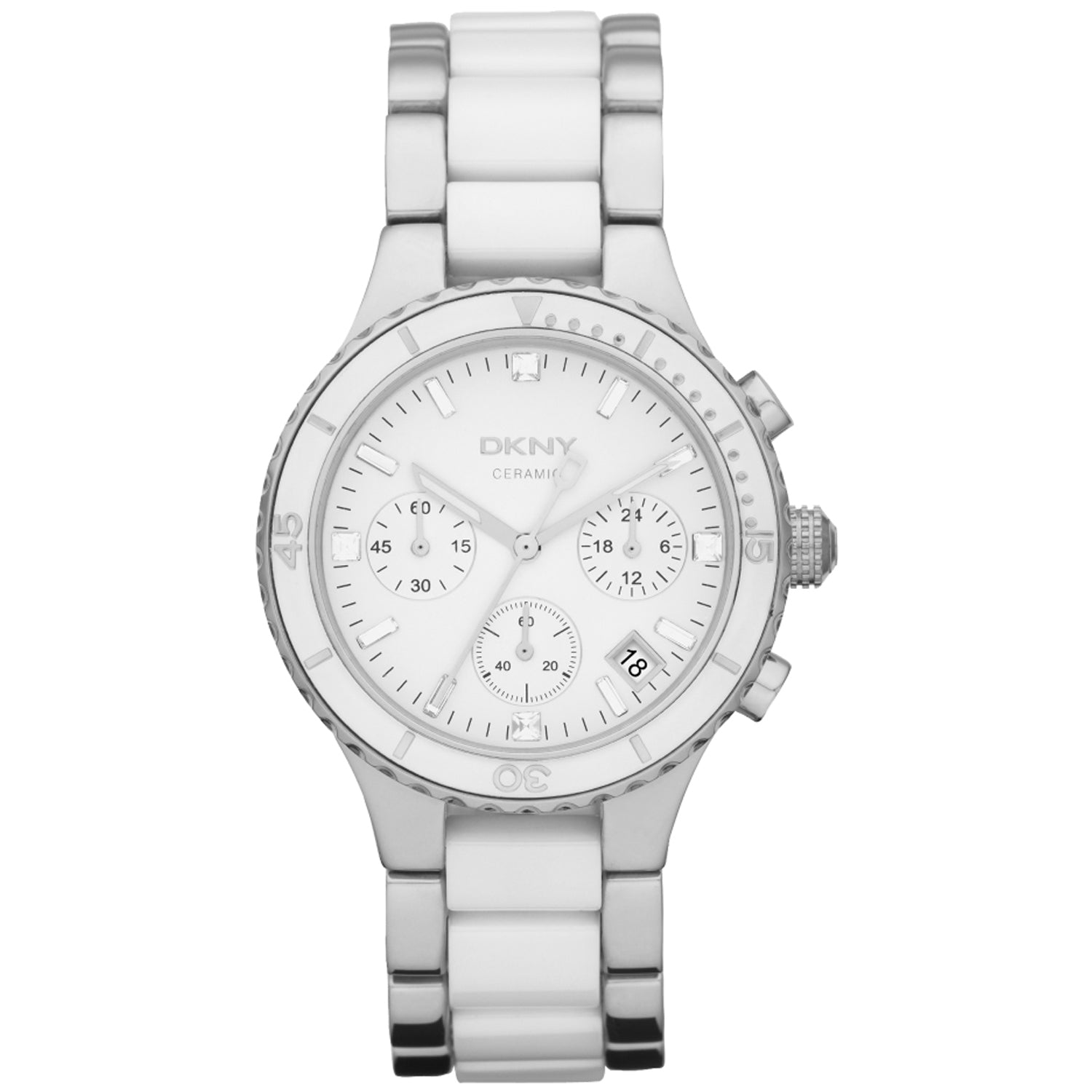 DKNY Women's Chronograph White Dial on sale at MyriadMart