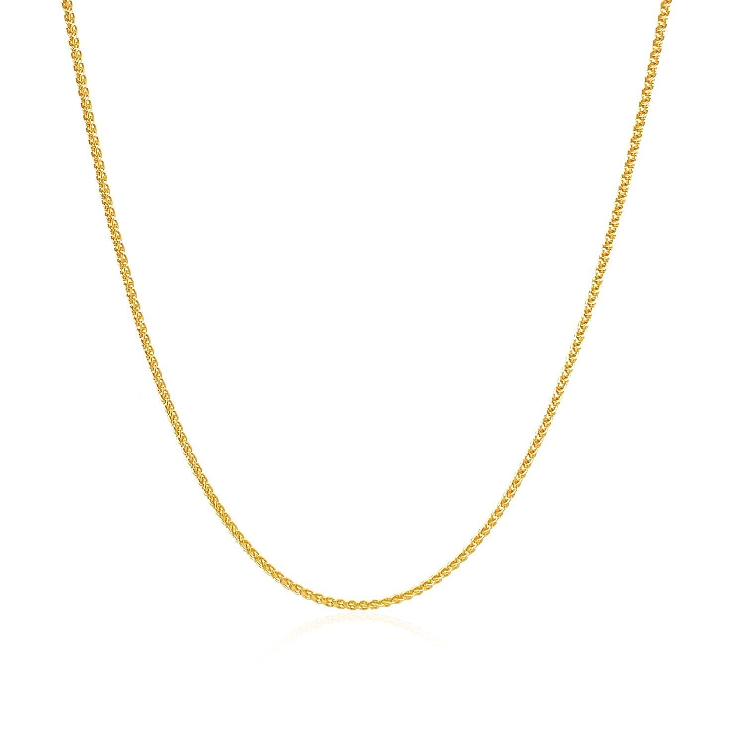 10k Yellow Gold Wheat Chain 1.0mm on sale at MyriadMart