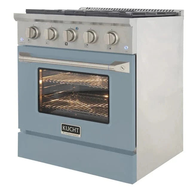 Kucht 30” Pro-Style Kitchen Dual Fuel Range - KDF302/LP-LB on sale at MyriadMart