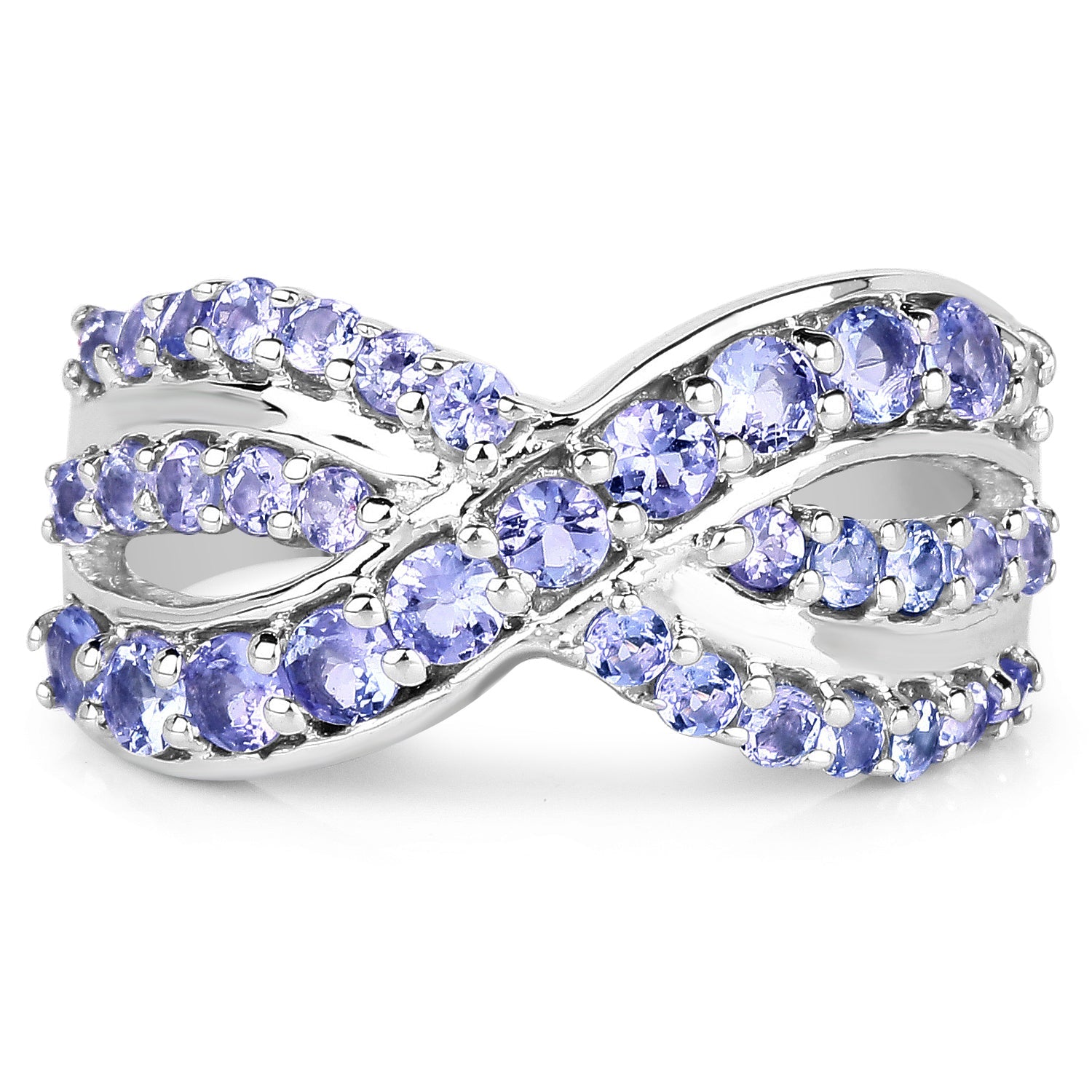 1.49 Carat Genuine Tanzanite .925 Sterling Silver Ring on sale at MyriadMart