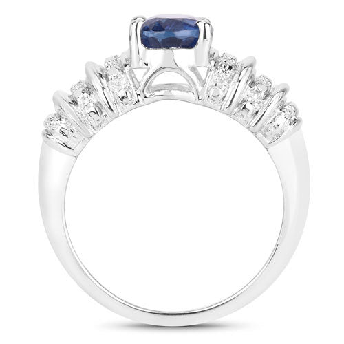 1.40 Carat Genuine Kyanite .925 Sterling Silver Ring on sale at MyriadMart