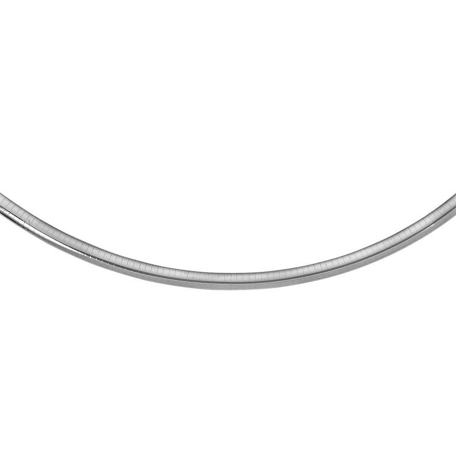 Sterling Silver Classic Omega Chain Necklace 6.0mm on sale at MyriadMart