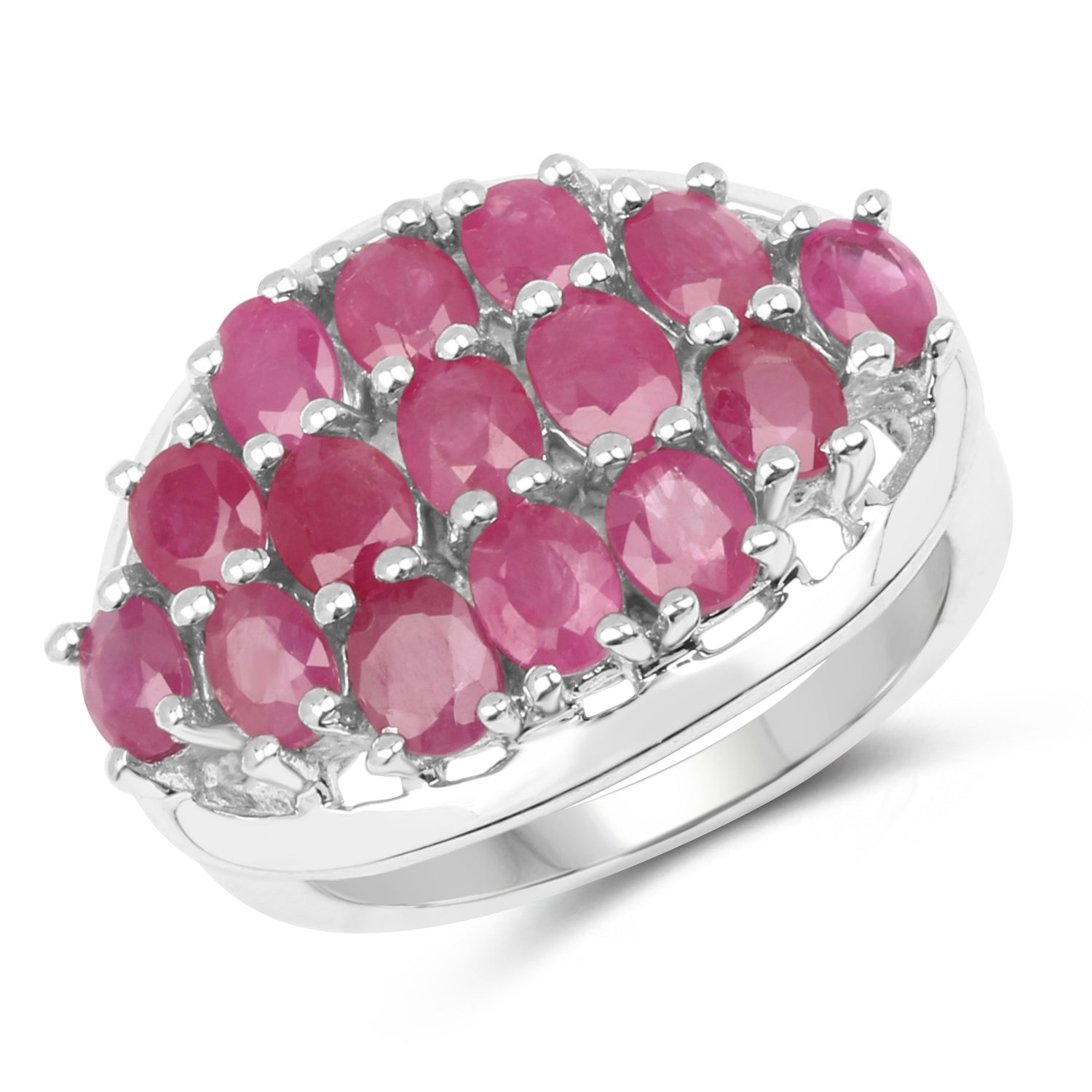 3.00 Carat Genuine Ruby .925 Sterling Silver Ring on sale at MyriadMart