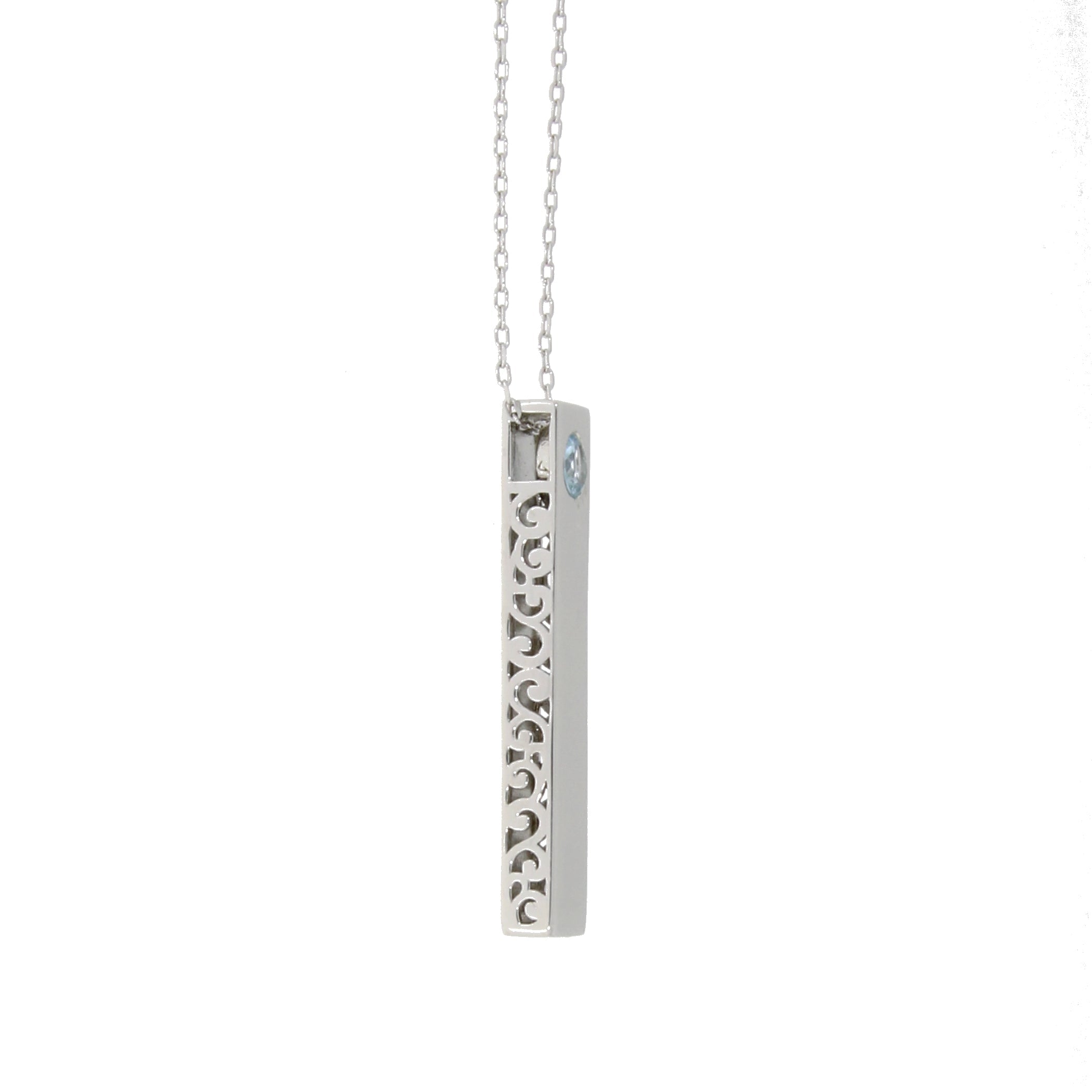 Blue Topaz Fashion Pendants Sterling Silver on sale at MyriadMart