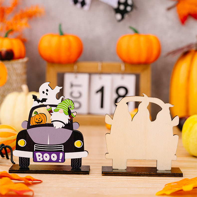 3-Piece Halloween Element Car-Shape Ornaments - MyriadMart