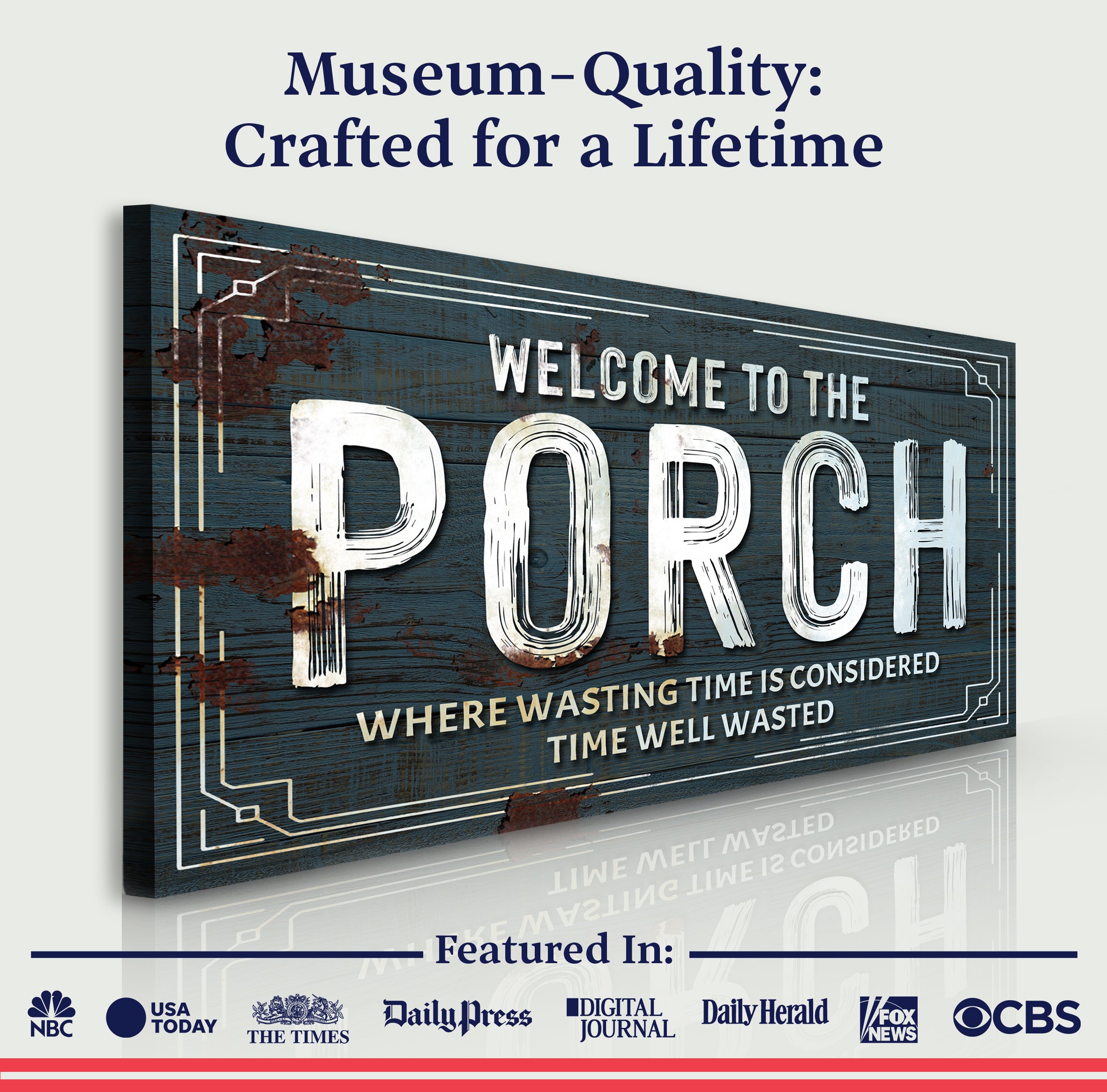Welcome To The Porch Sign on sale at MyriadMart