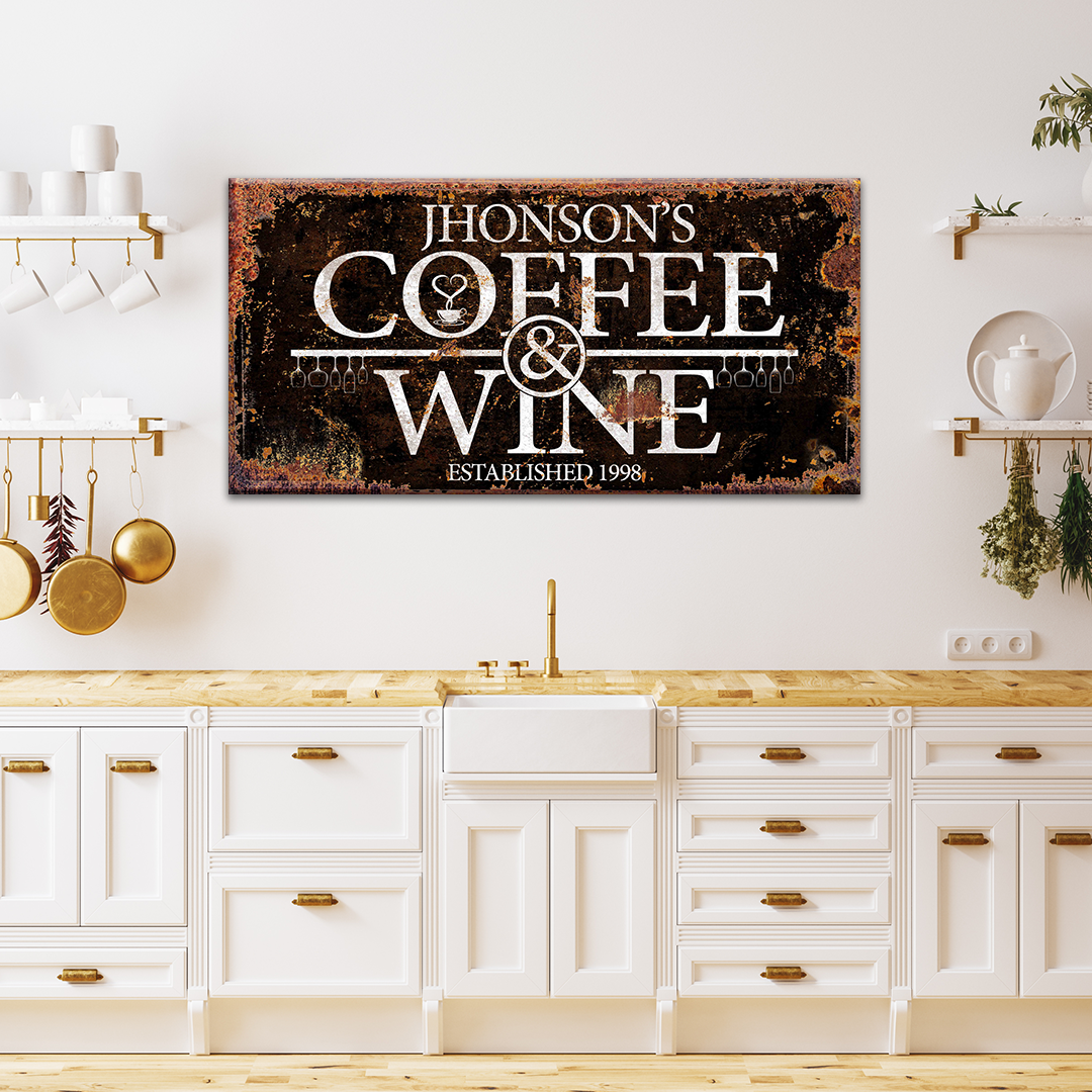 Coffee and Wine Sign III on sale at MyriadMart