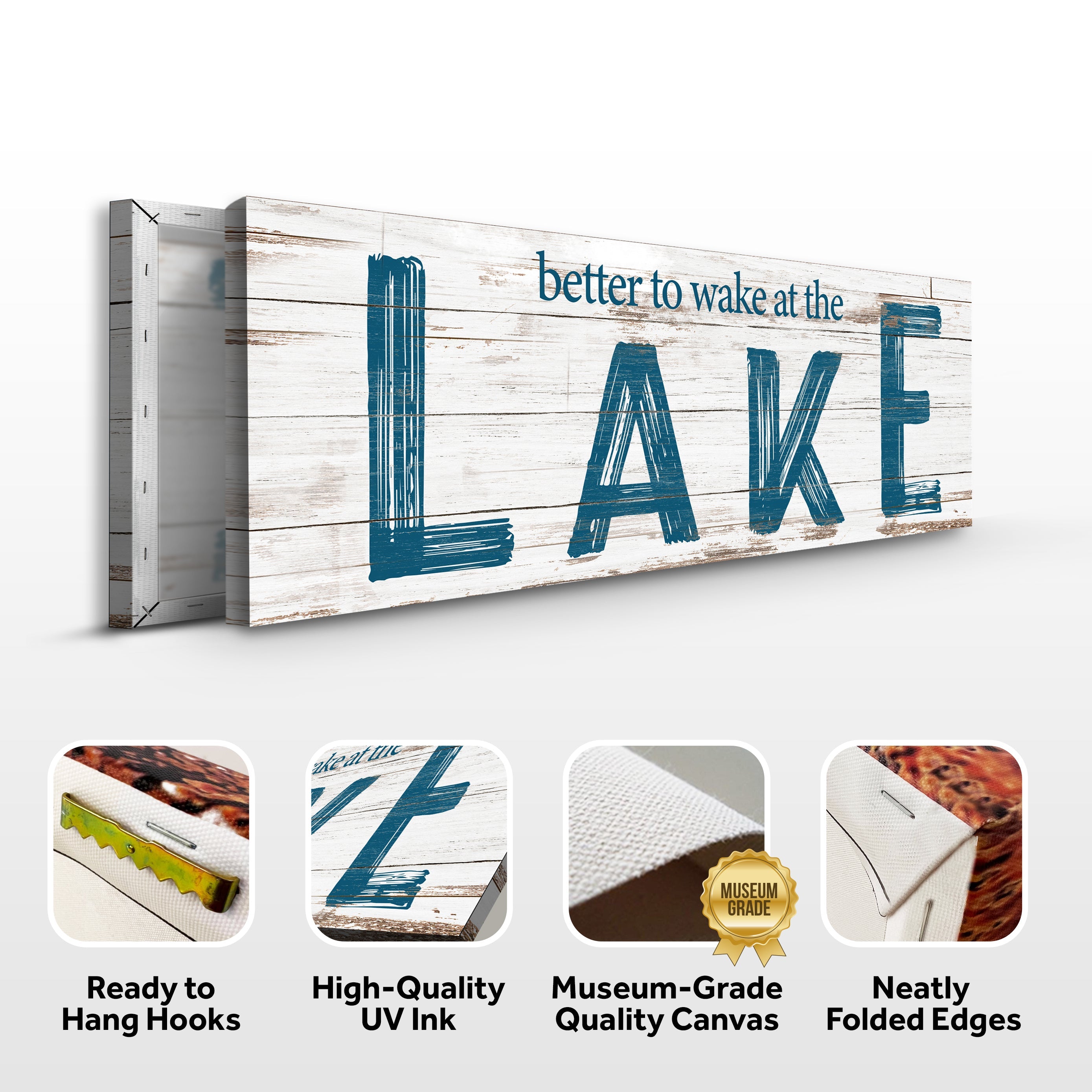 Better To Wake At The Lake Sign II on sale at MyriadMart