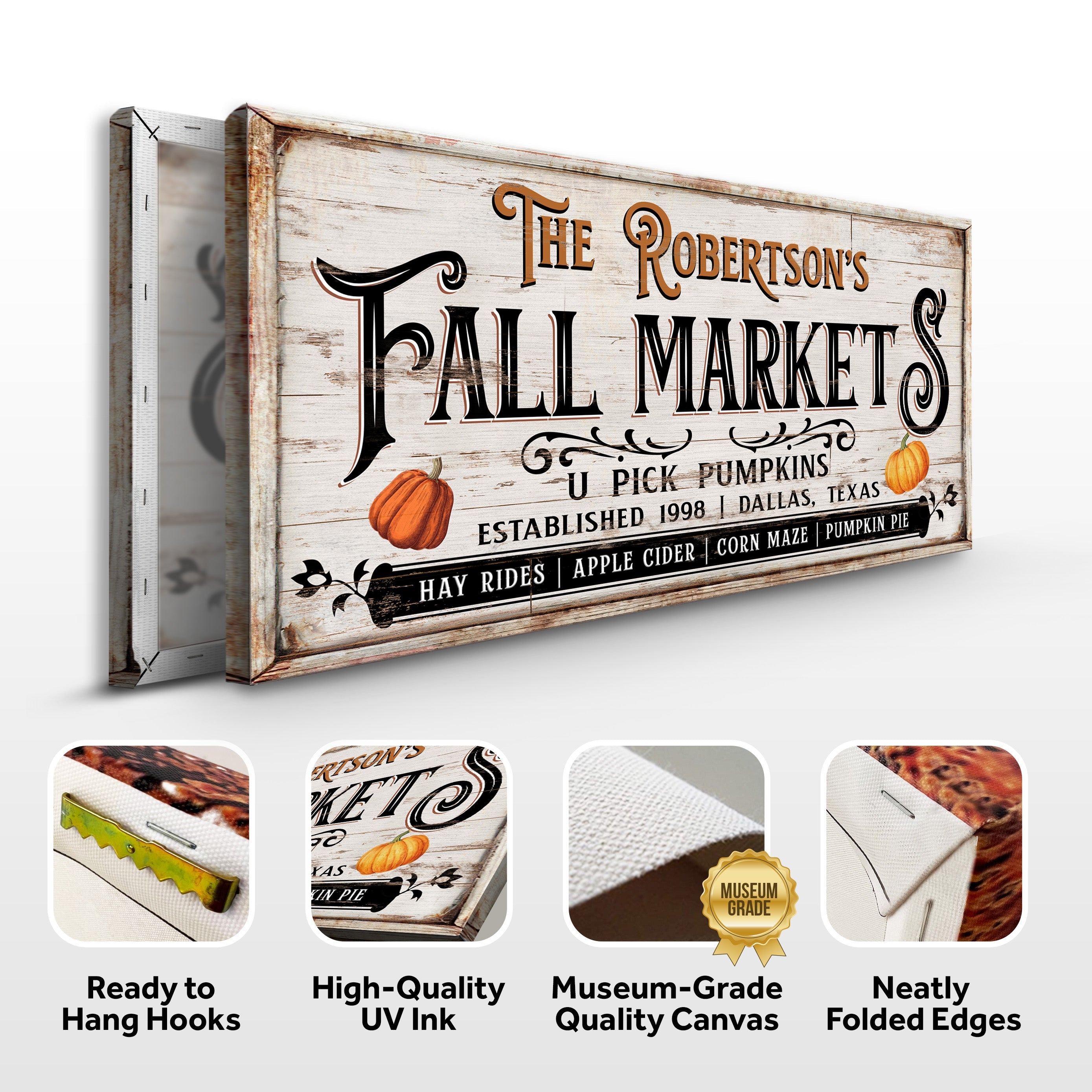 Pumpkin Patch Fall Market Thanksgiving Sign on sale at MyriadMart