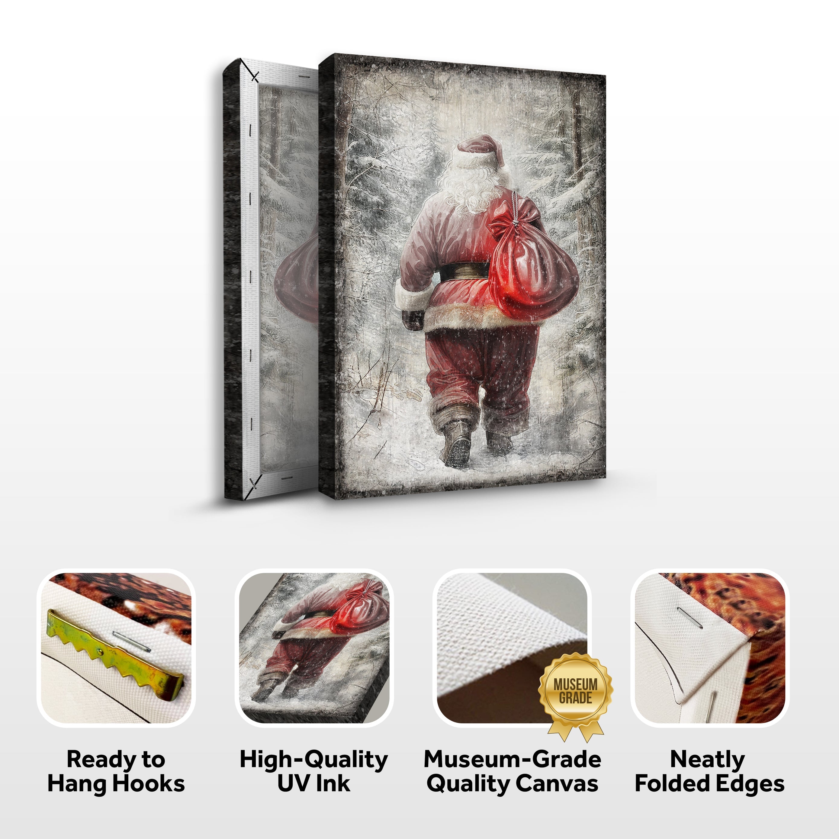 Vintage Christmas Santa Claus Wall Art III on sale at MyriadMart