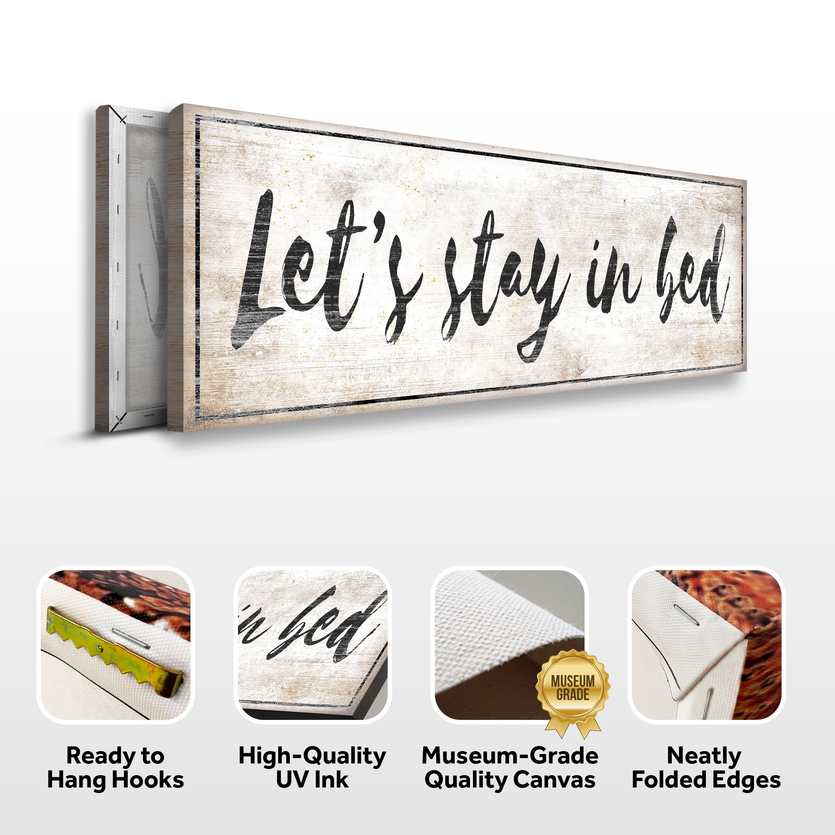 Let's Stay in Bed Bedroom Sign IV on sale at MyriadMart