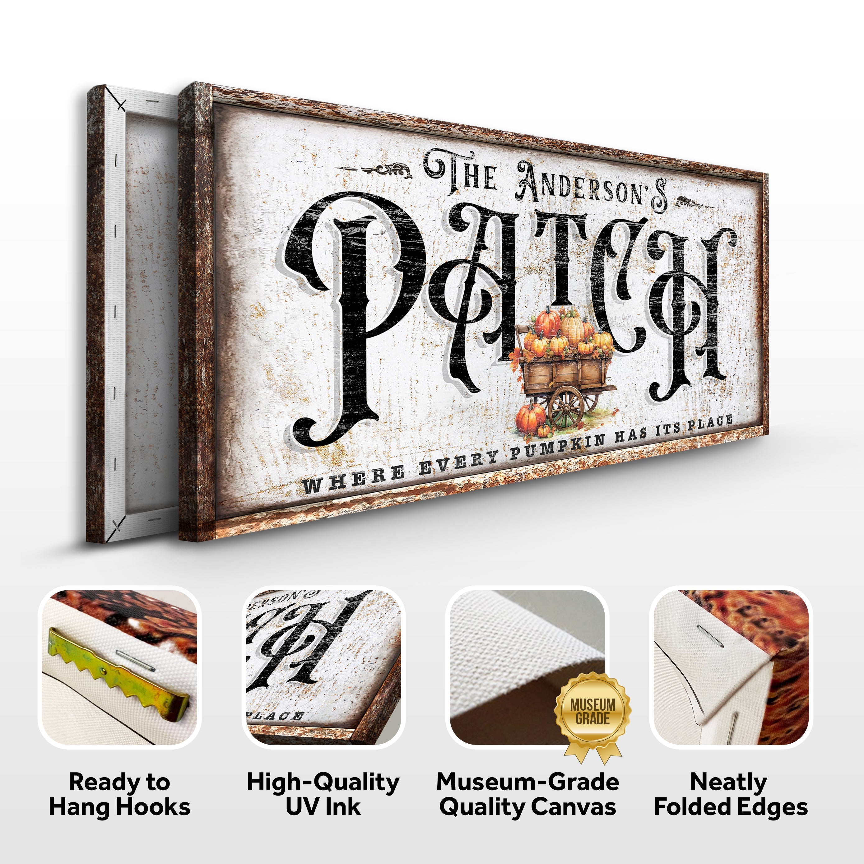 Personalized Pumpkin Patch Sign VIII on sale at MyriadMart