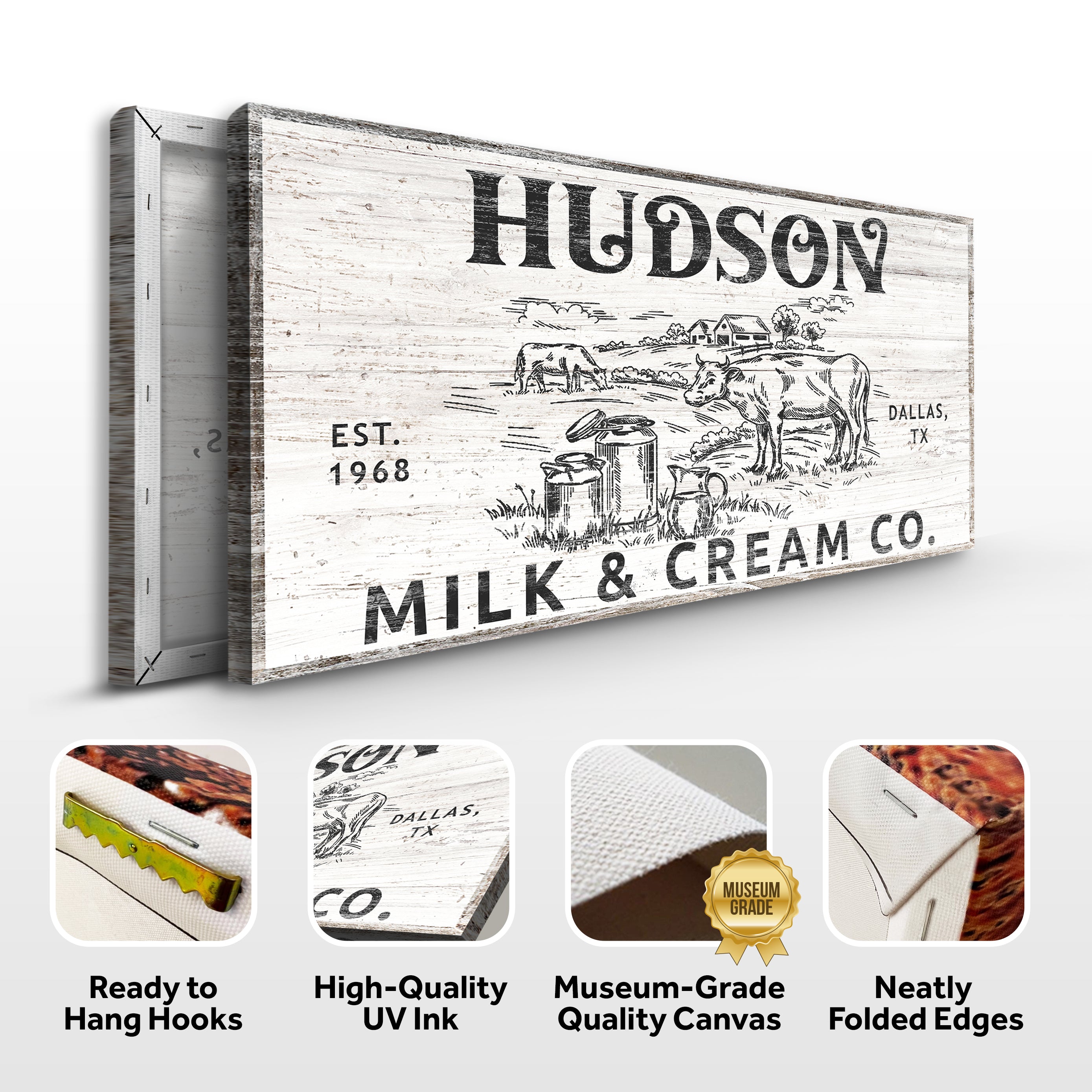 Personalized Milk & Cream Co Sign II on sale at MyriadMart