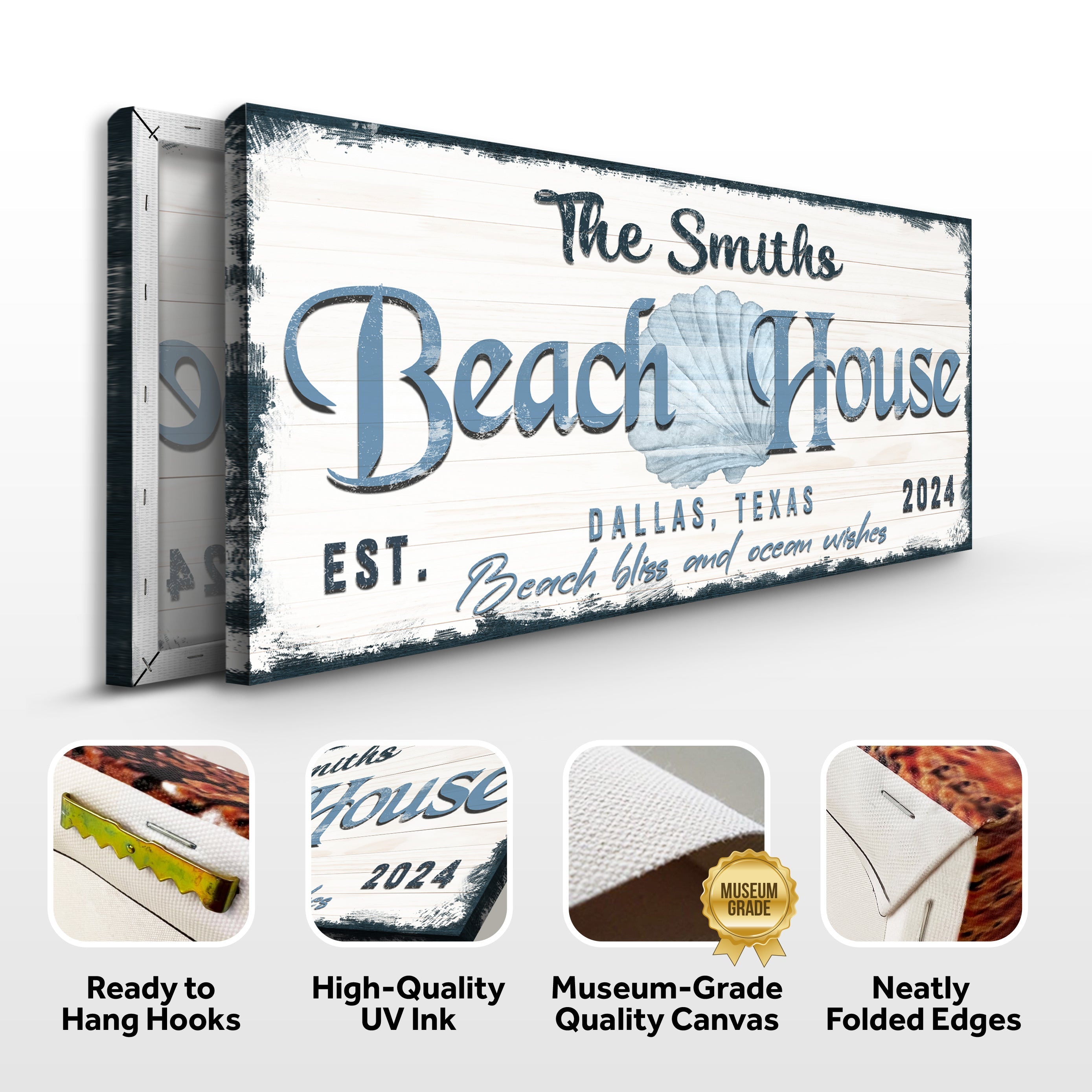 Personalized Beach House Sign IV on sale at MyriadMart