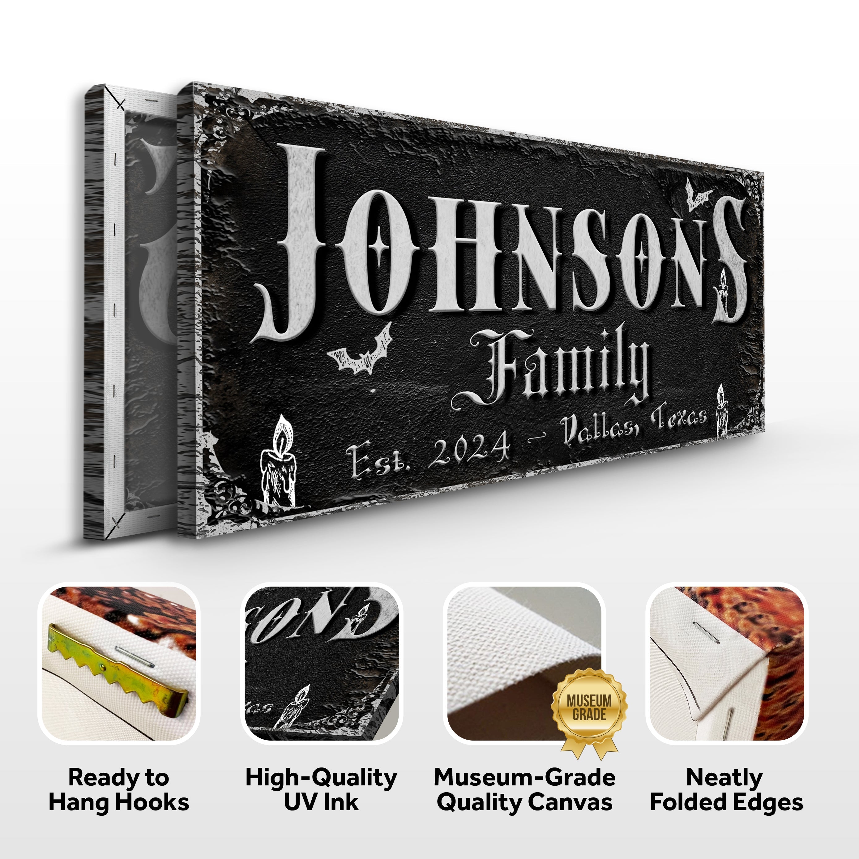 Personalized Gothic Sign V on sale at MyriadMart