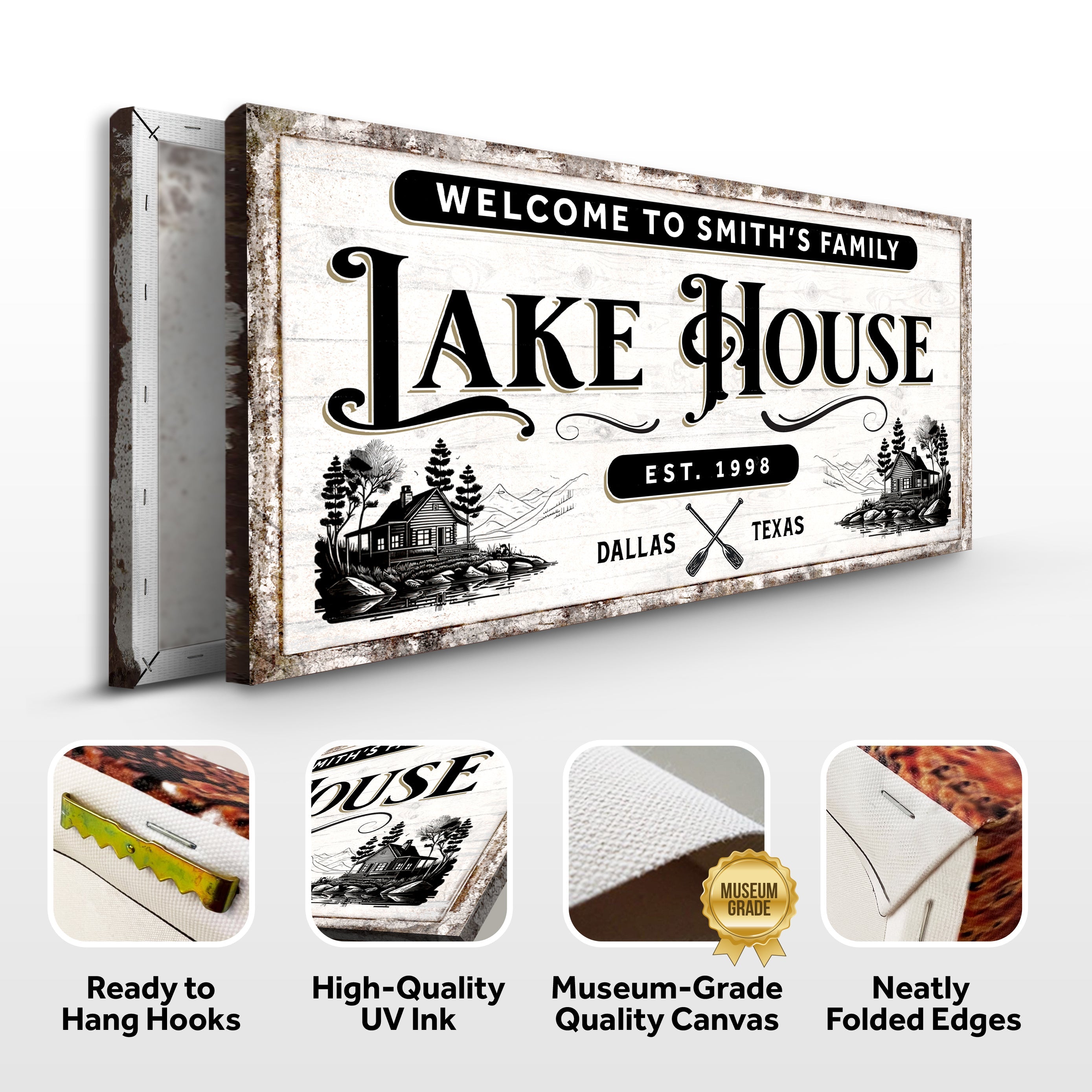 Lake House Sign VIII on sale at MyriadMart