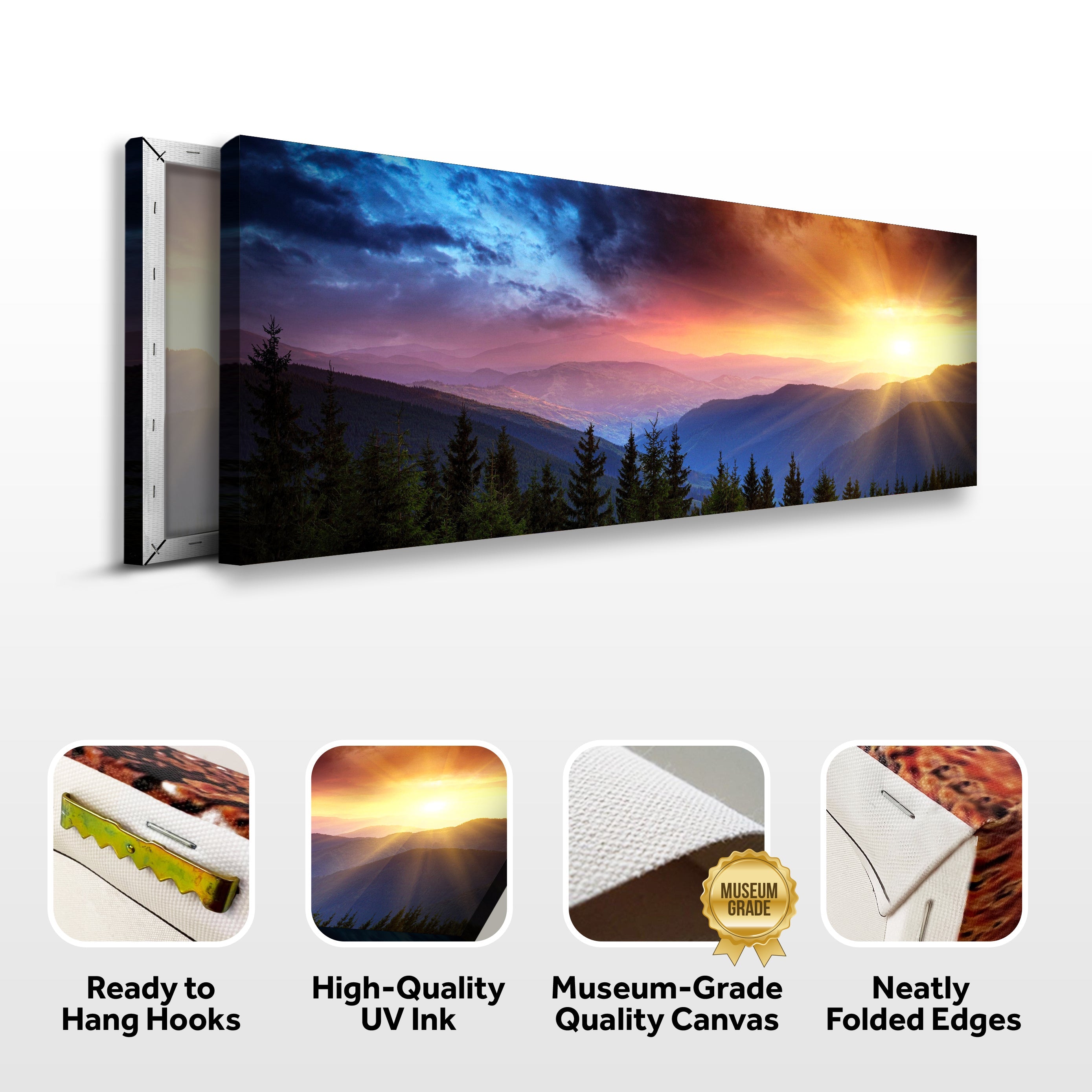 Purple And Sunrise Canvas Wall Art on sale at MyriadMart