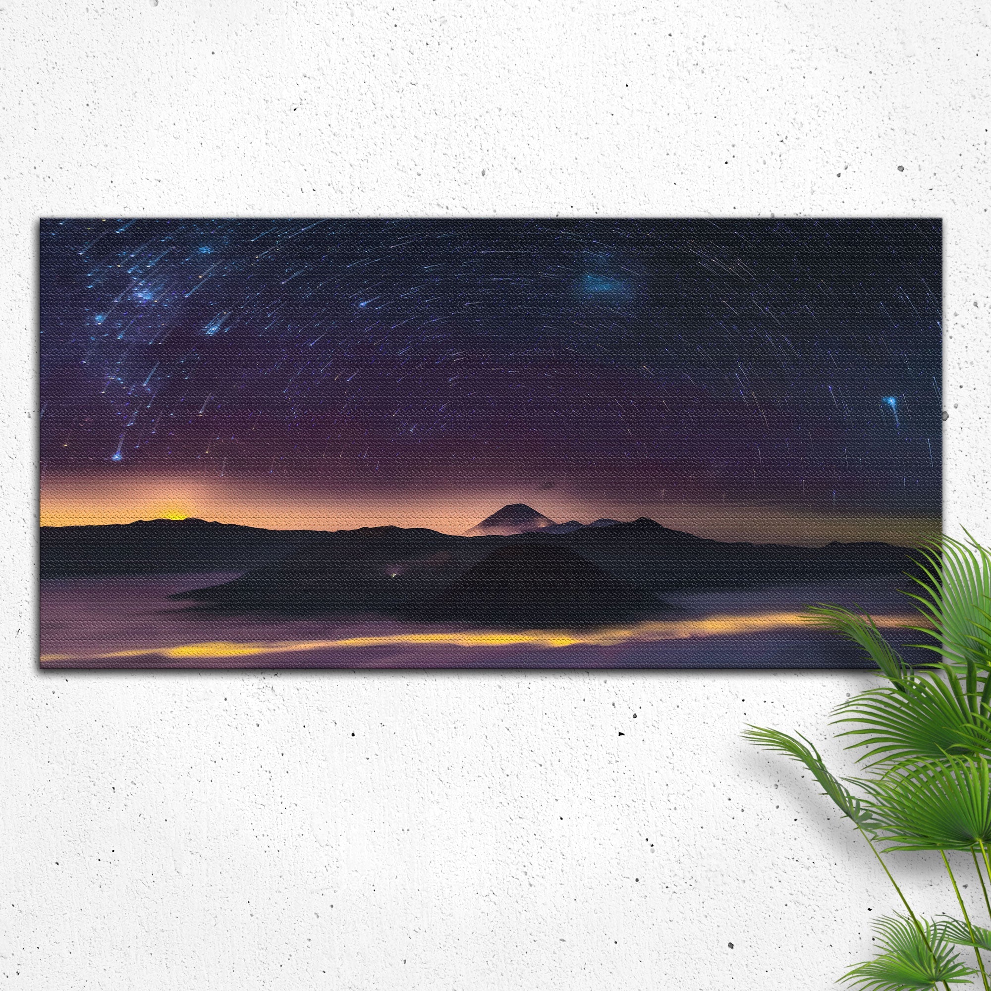 Majestic Starry Night Sky Canvas Wall Art on sale at MyriadMart