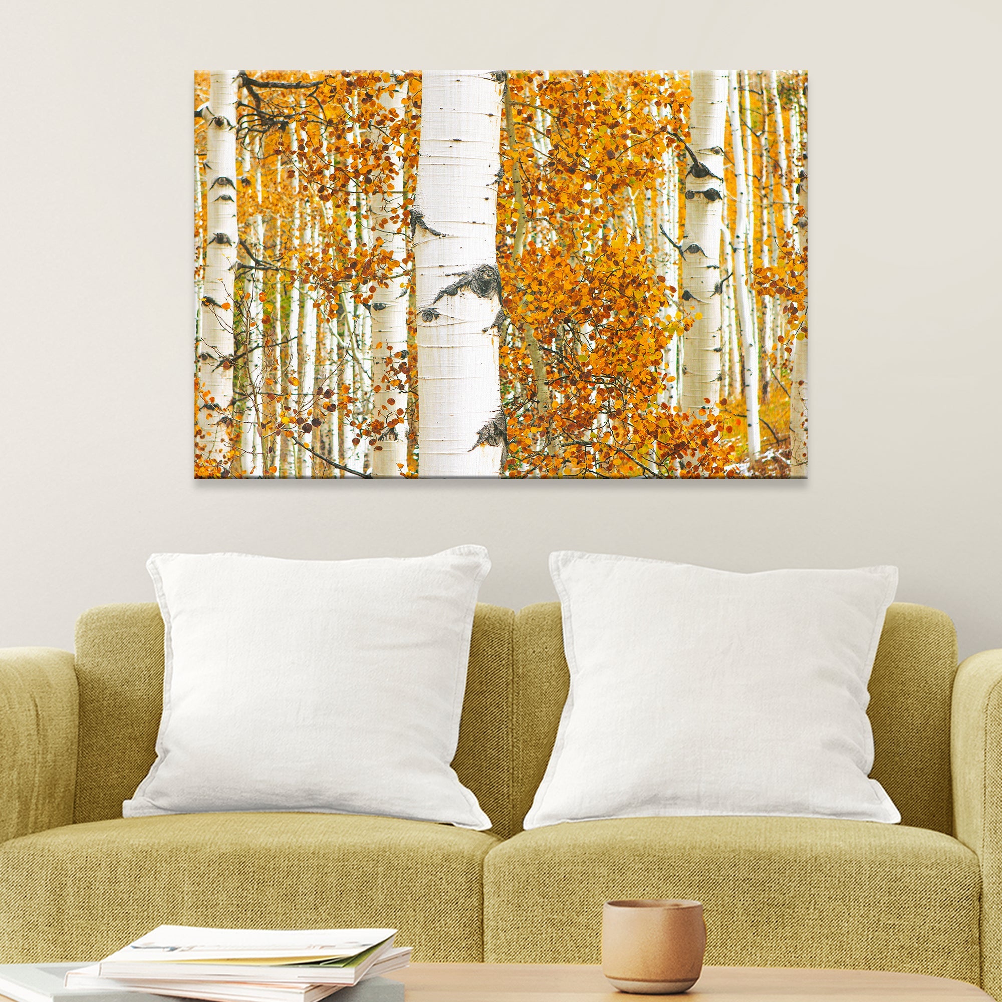 Autumn Tree Barks Canvas Wall Art on sale at MyriadMart