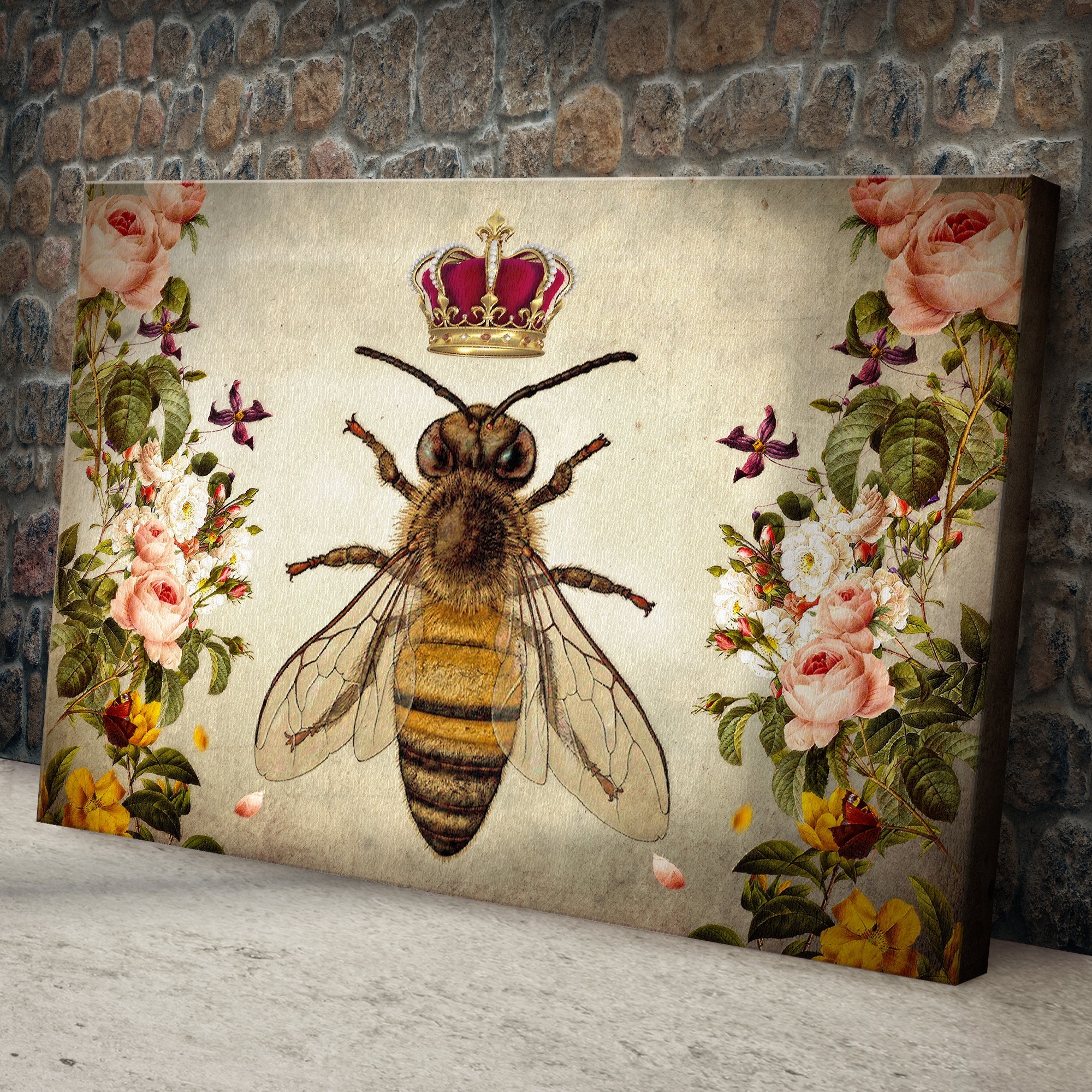 Hail Queen Bee Canvas Wall Art on sale at MyriadMart