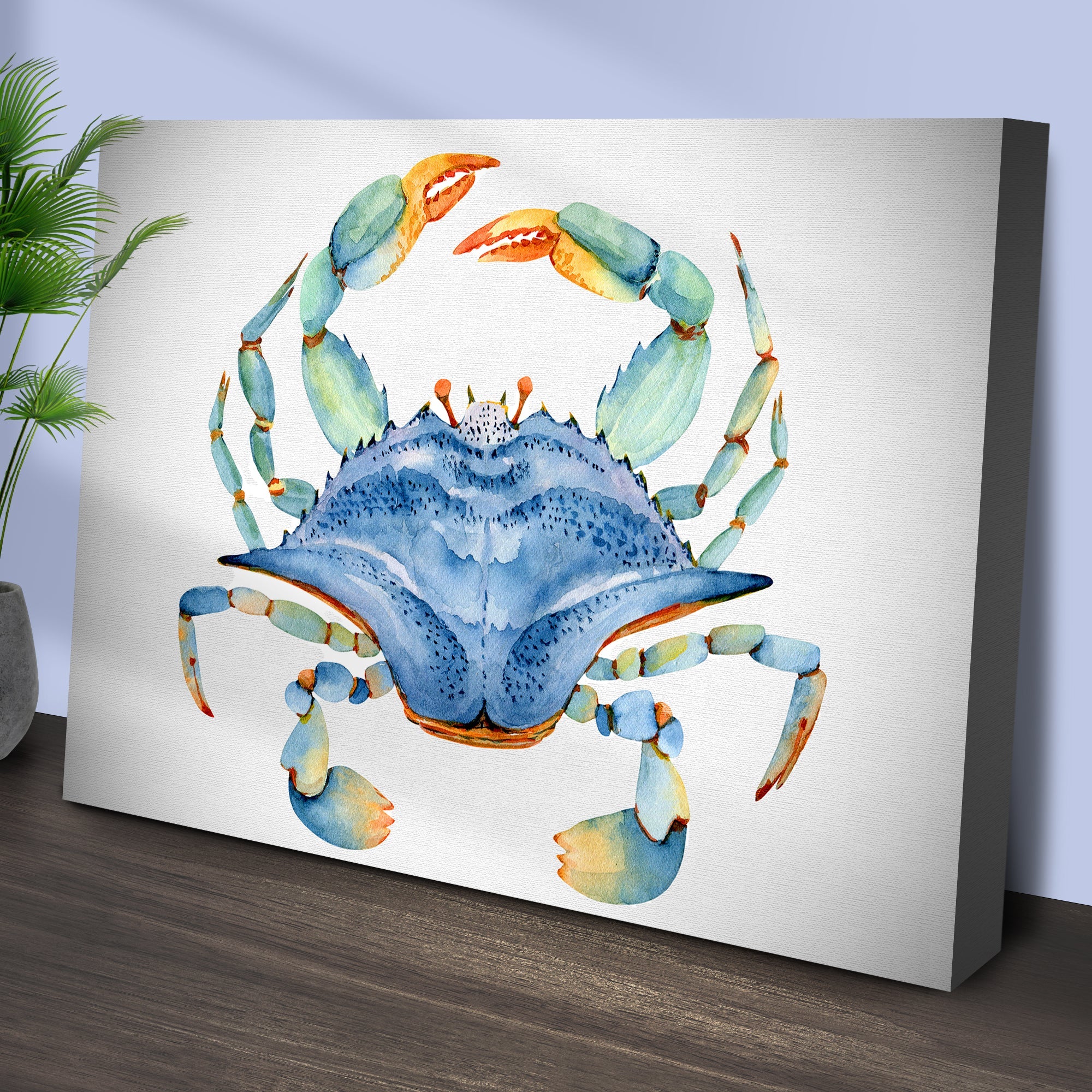 Crab Watercolor Canvas Wall Art IV on sale at MyriadMart