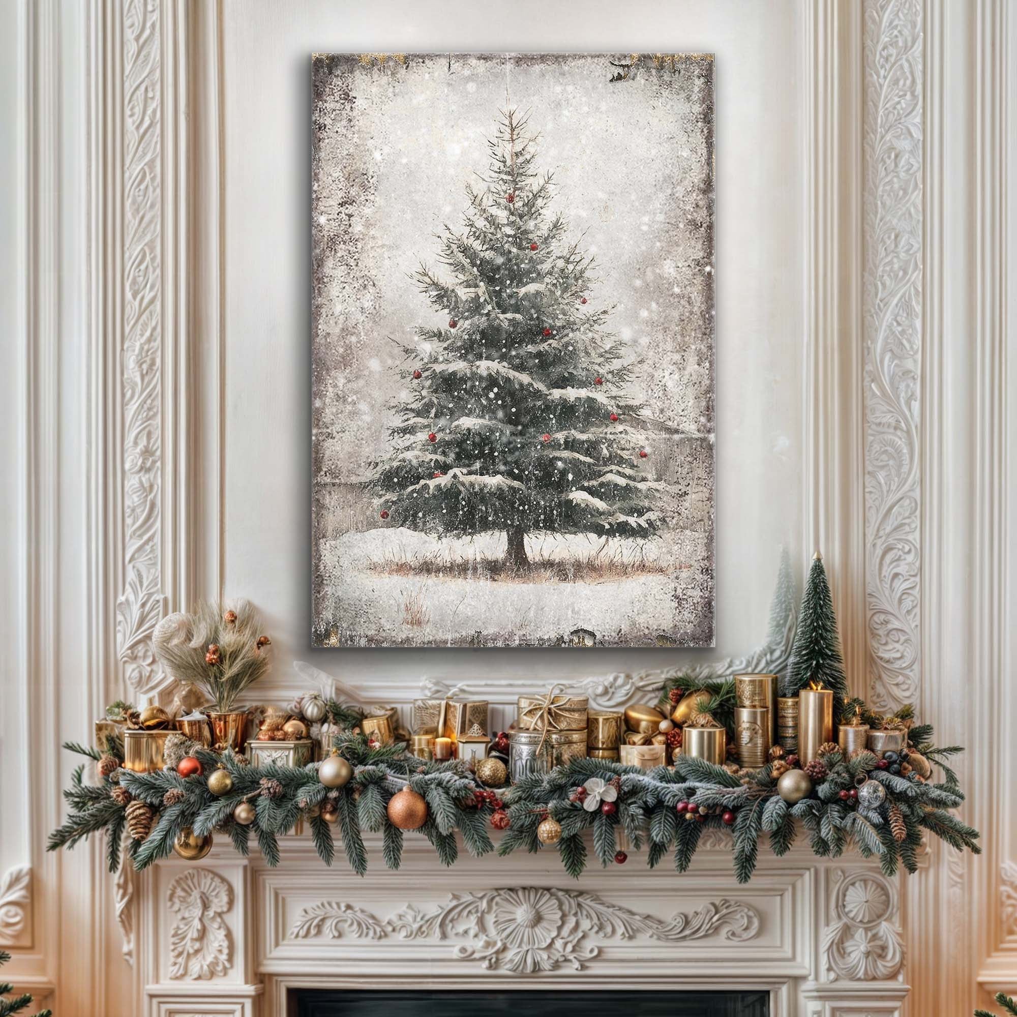 Vintage Pine Tree Christmas Wall Art III on sale at MyriadMart