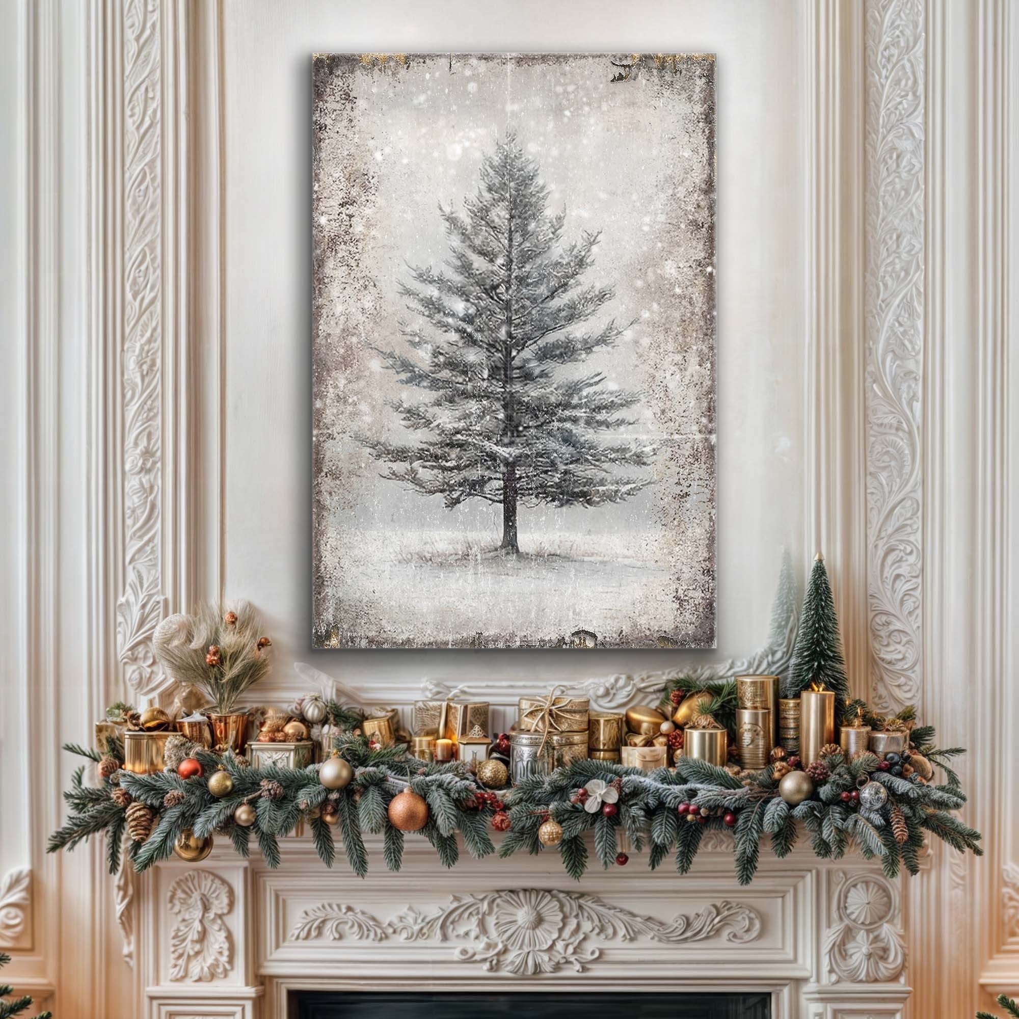 Vintage Christmas Tree Wall Art VIII on sale at MyriadMart