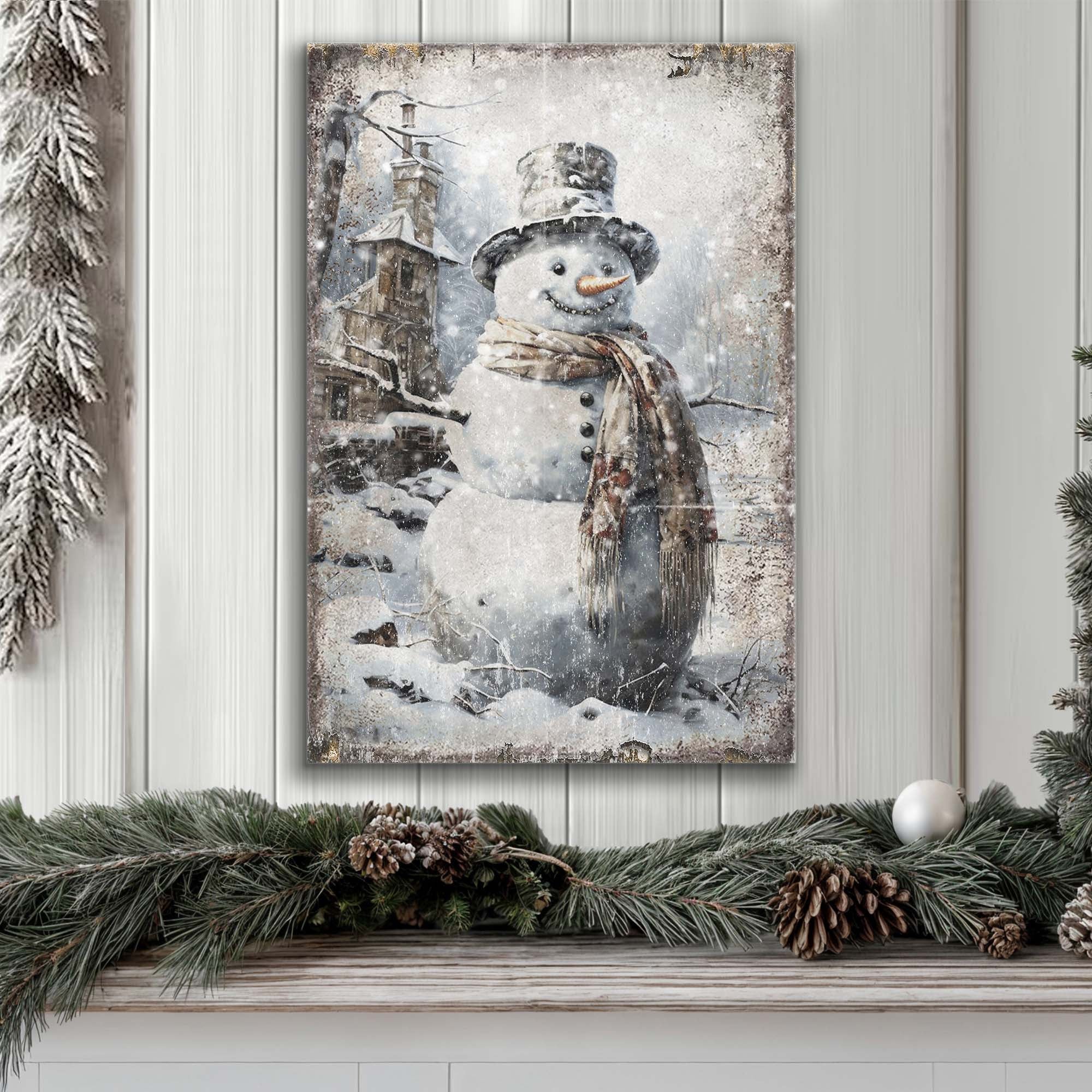 Vintage Snowman Christmas Wall Art II on sale at MyriadMart