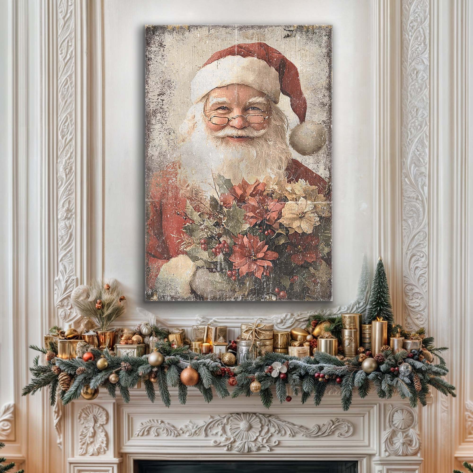 Vintage Christmas Santa Claus Wall Art on sale at MyriadMart