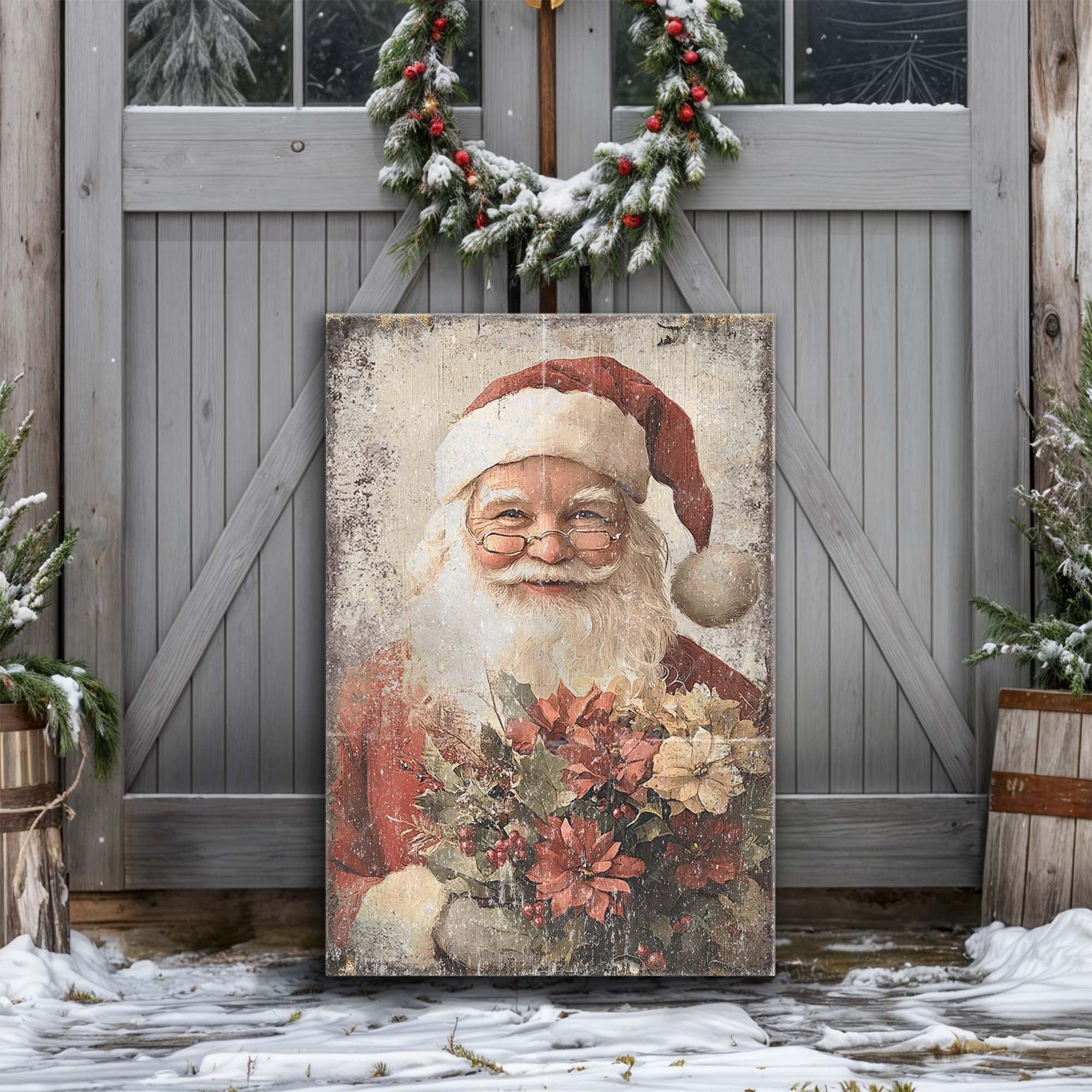 Vintage Christmas Santa Claus Wall Art on sale at MyriadMart