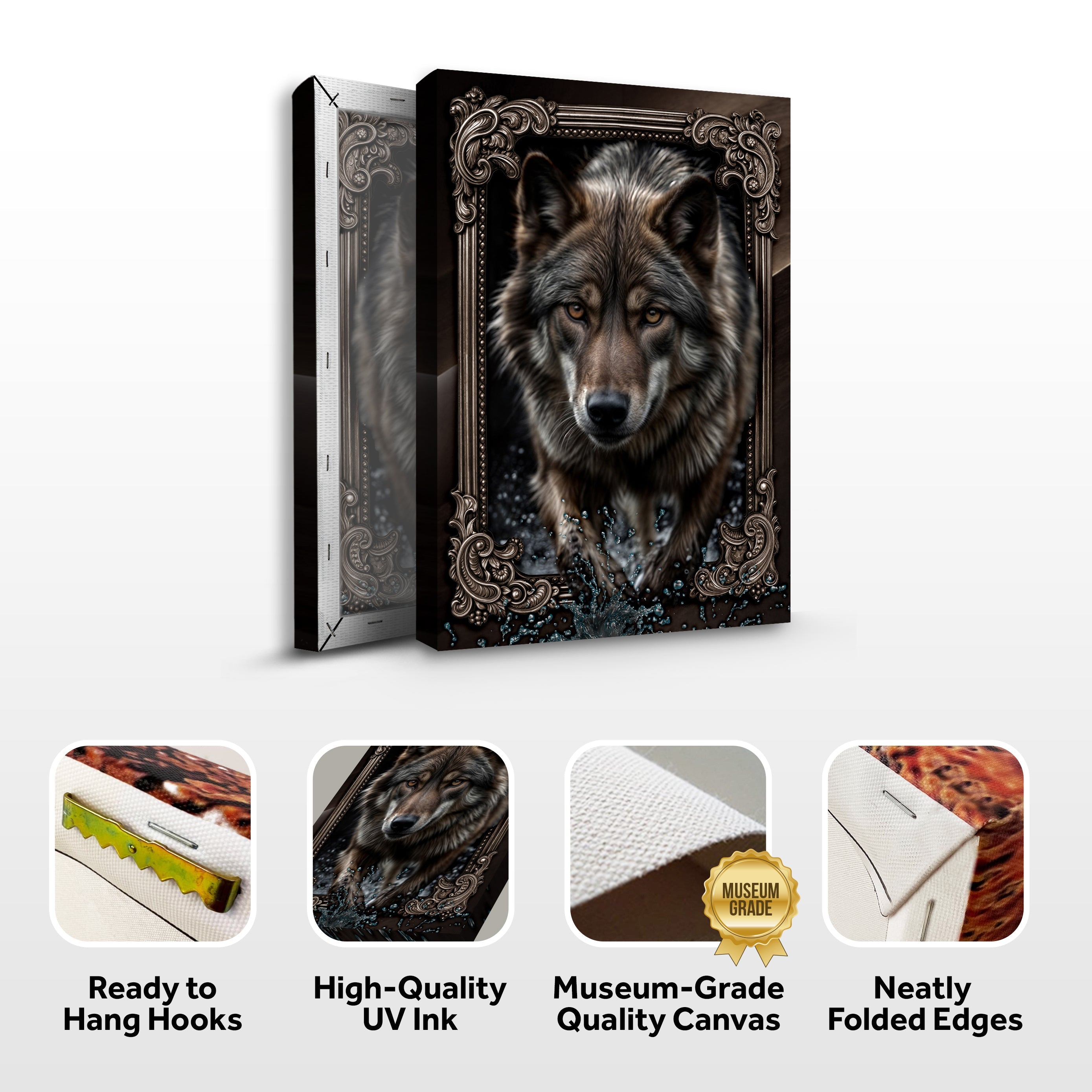 3D Wolf Wall Art II on sale at MyriadMart