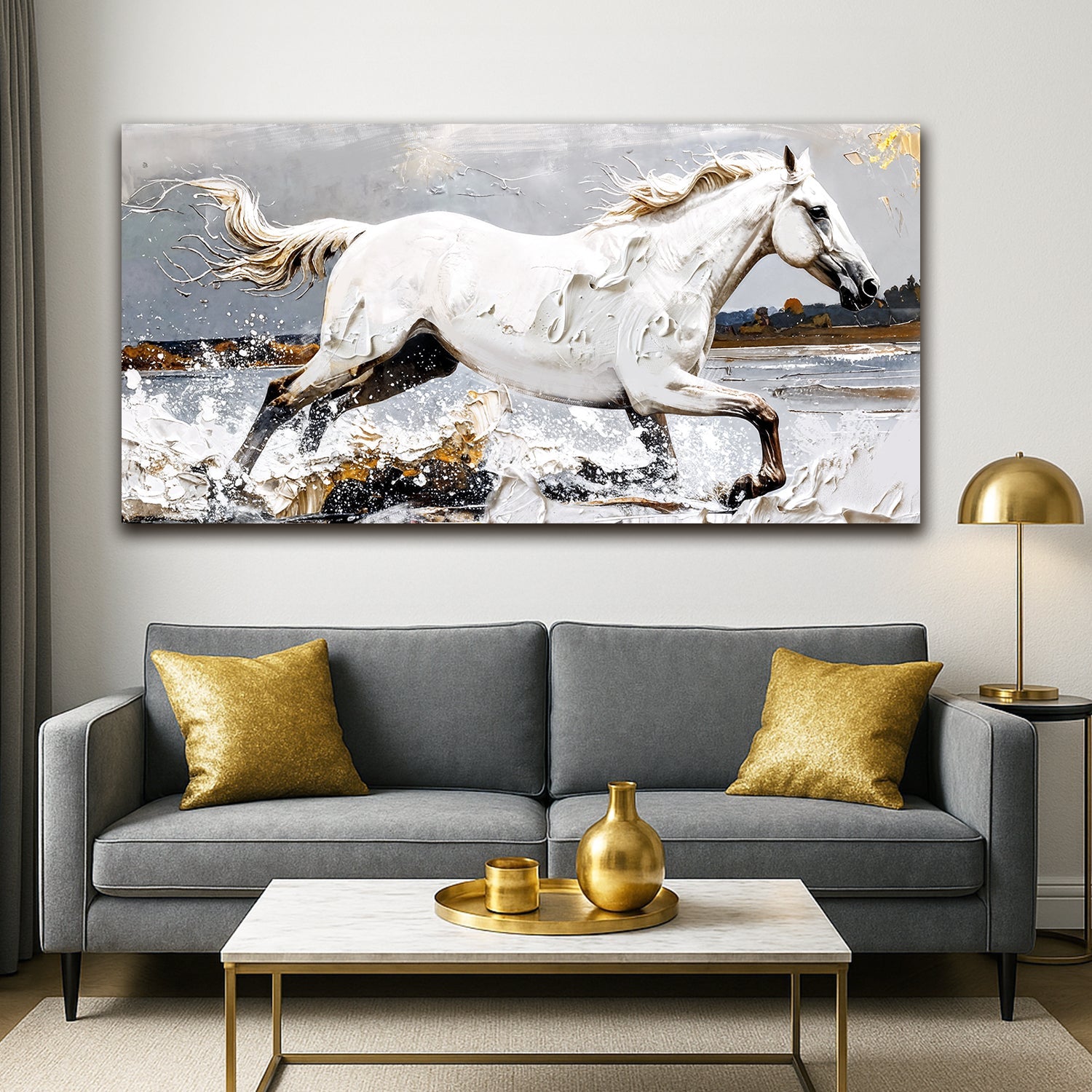 Modern Abstract Horse Wall Art on sale at MyriadMart