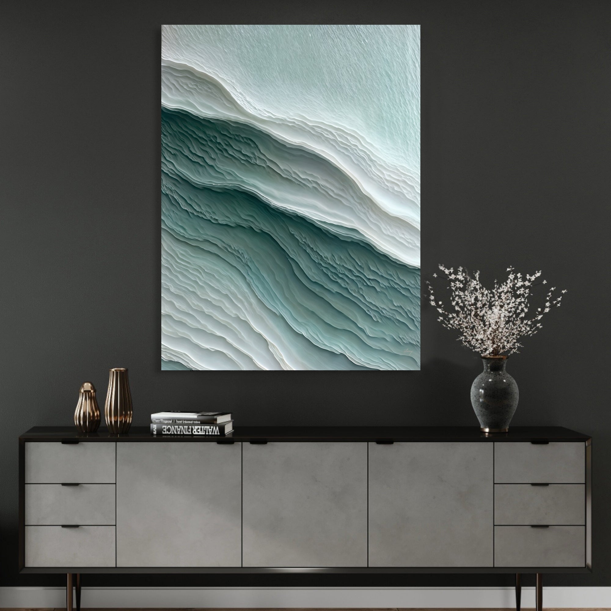 Canvas Print: "Aegean Layers" on sale at MyriadMart