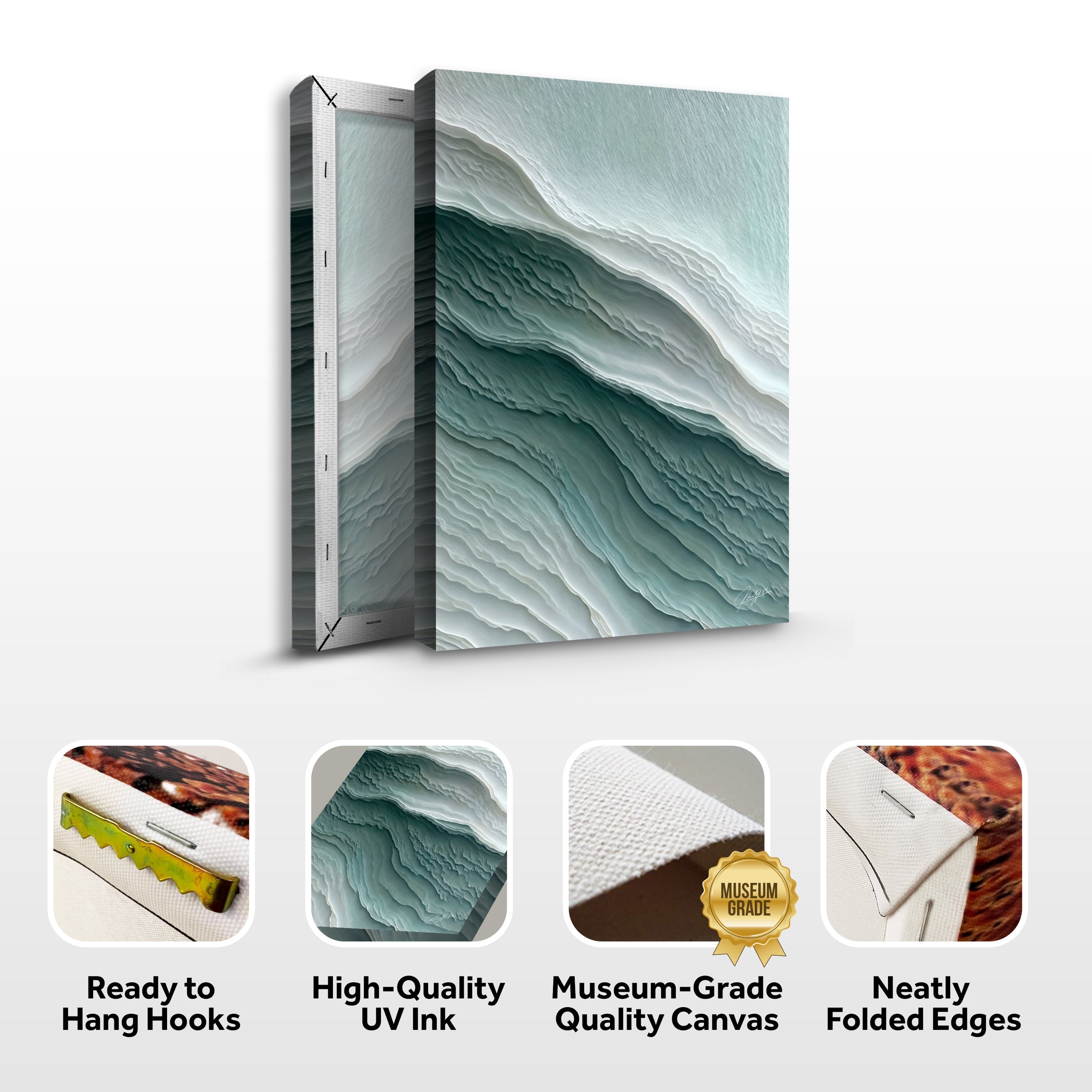 Canvas Print: "Aegean Layers" on sale at MyriadMart