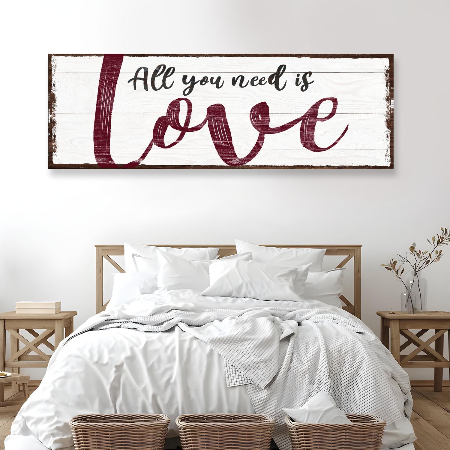 All You Need Is Love Sign on sale at MyriadMart
