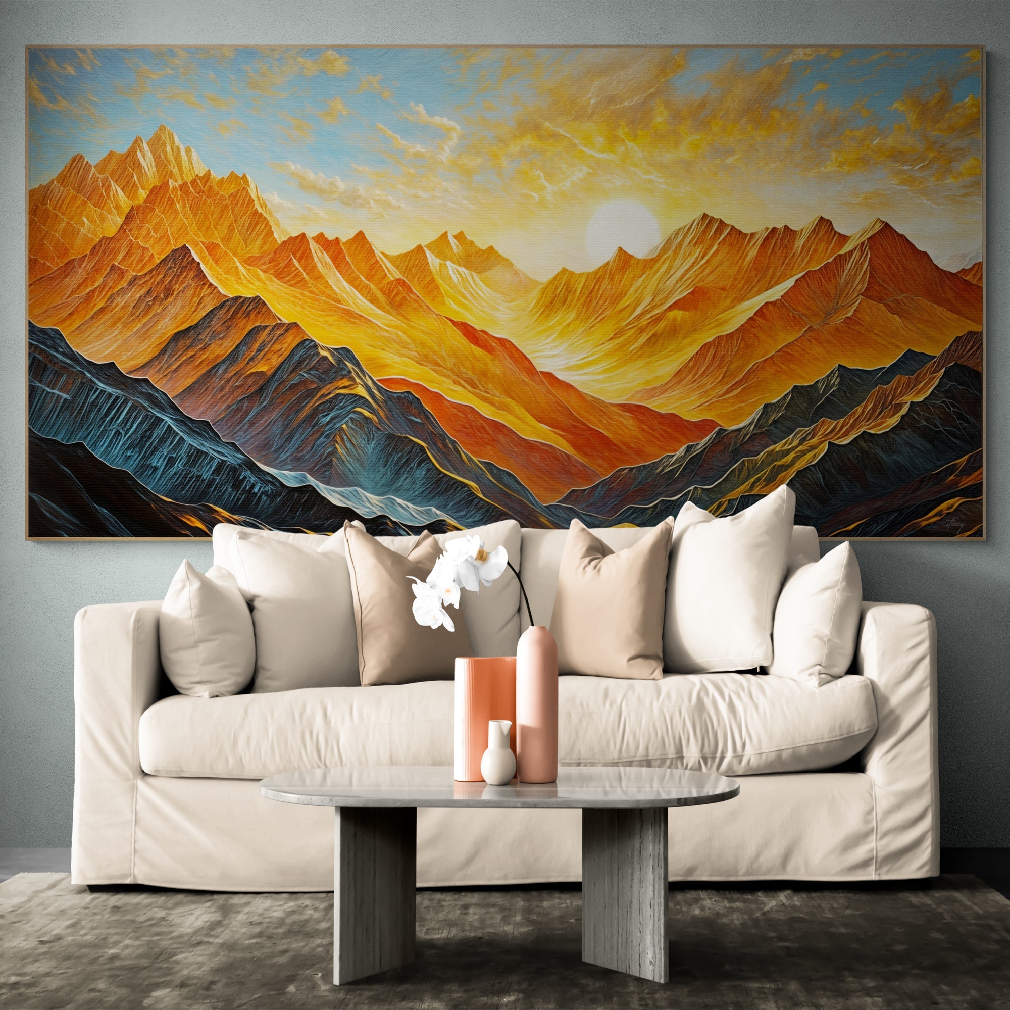 Canvas Print: "Alpenglow Majesty" on sale at MyriadMart