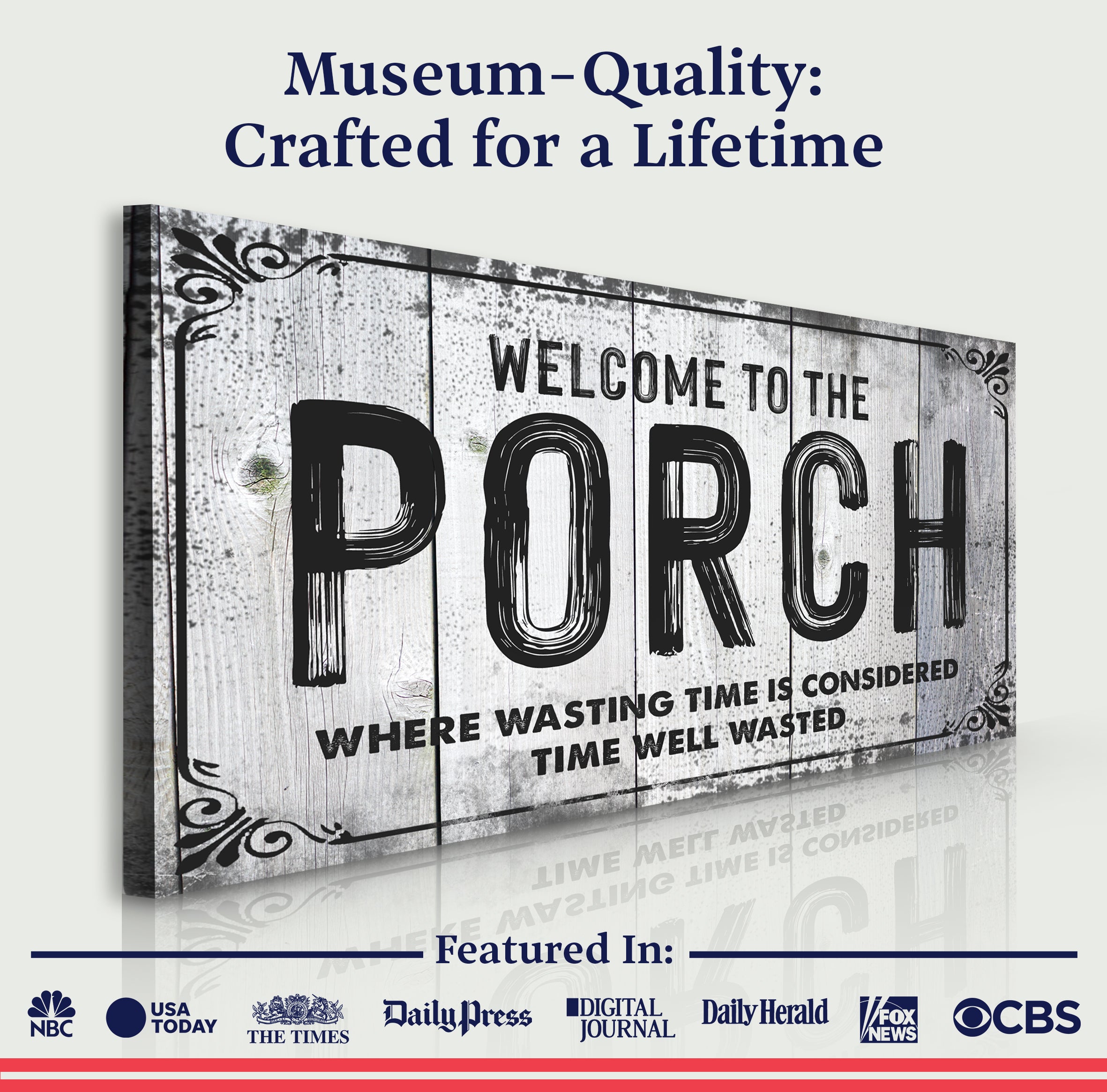 Welcome To The Porch Sign VII on sale at MyriadMart