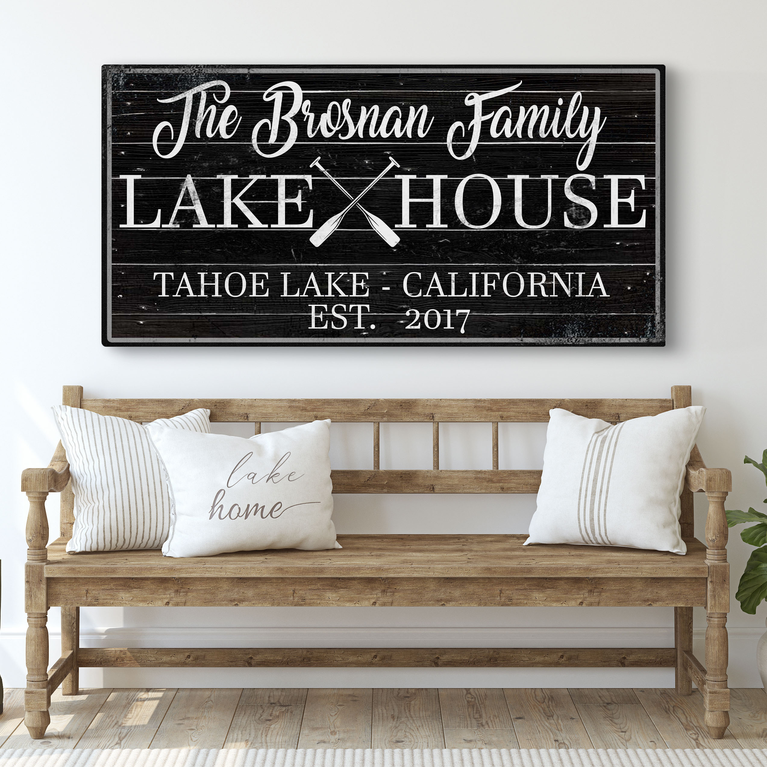 Family Lake House Paddle Sign II on sale at MyriadMart
